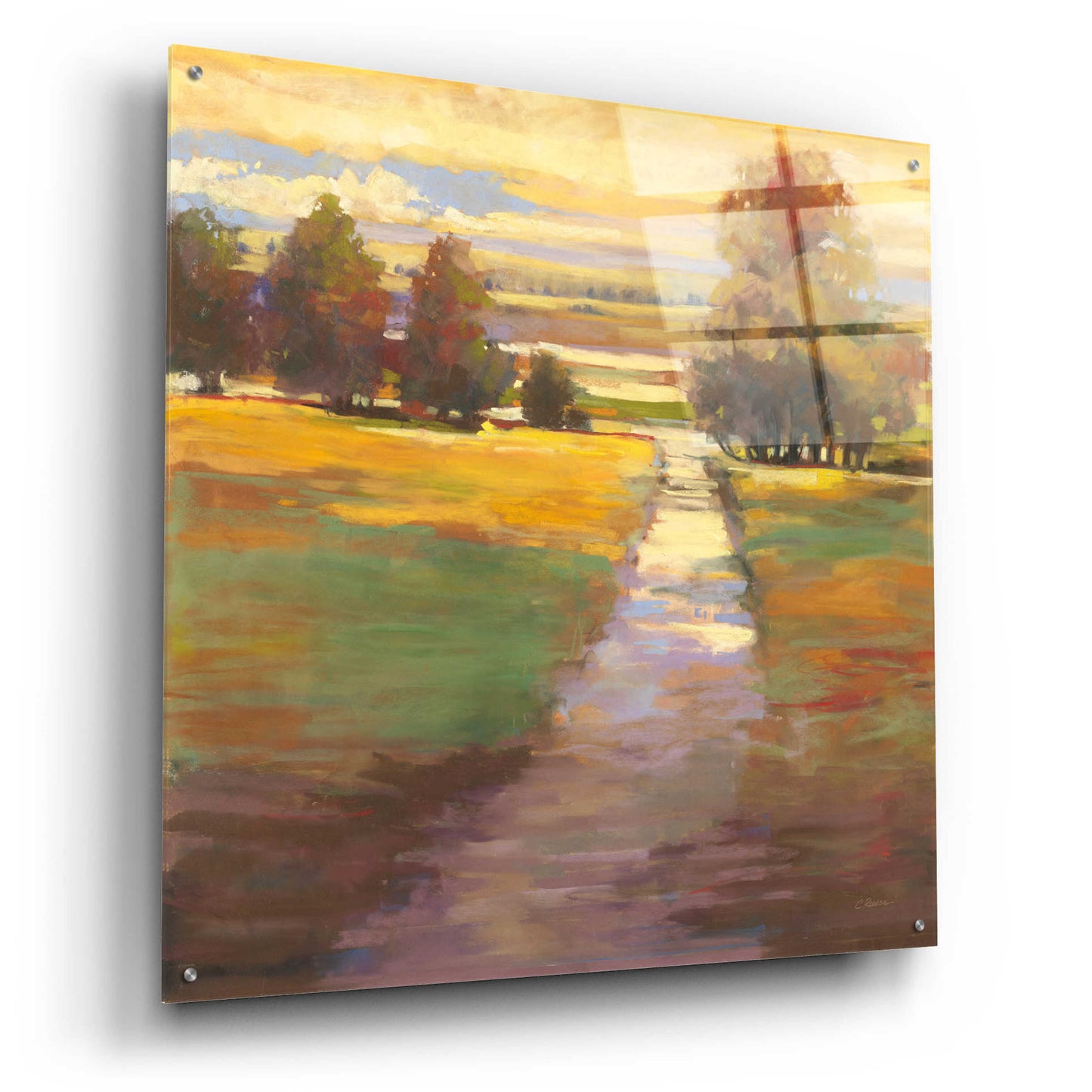 Epic Art 'October Path' by Carol Rowan, Acrylic Glass Wall Art,36x36