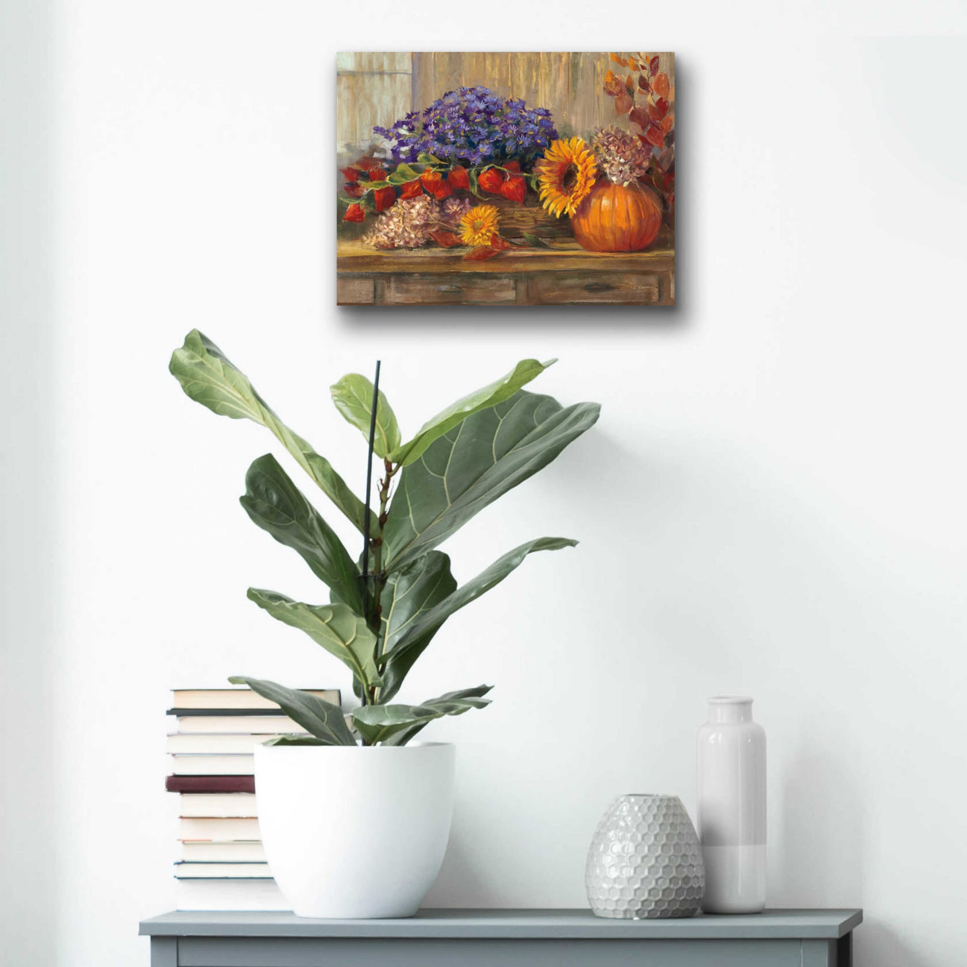 Epic Art 'October Still Life' by Carol Rowan, Acrylic Glass Wall Art,16x12