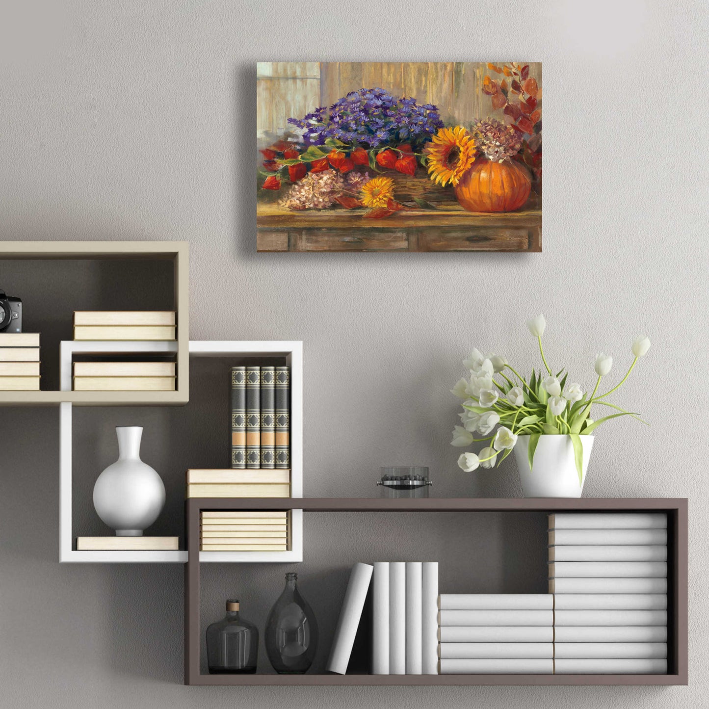 Epic Art 'October Still Life' by Carol Rowan, Acrylic Glass Wall Art,24x16