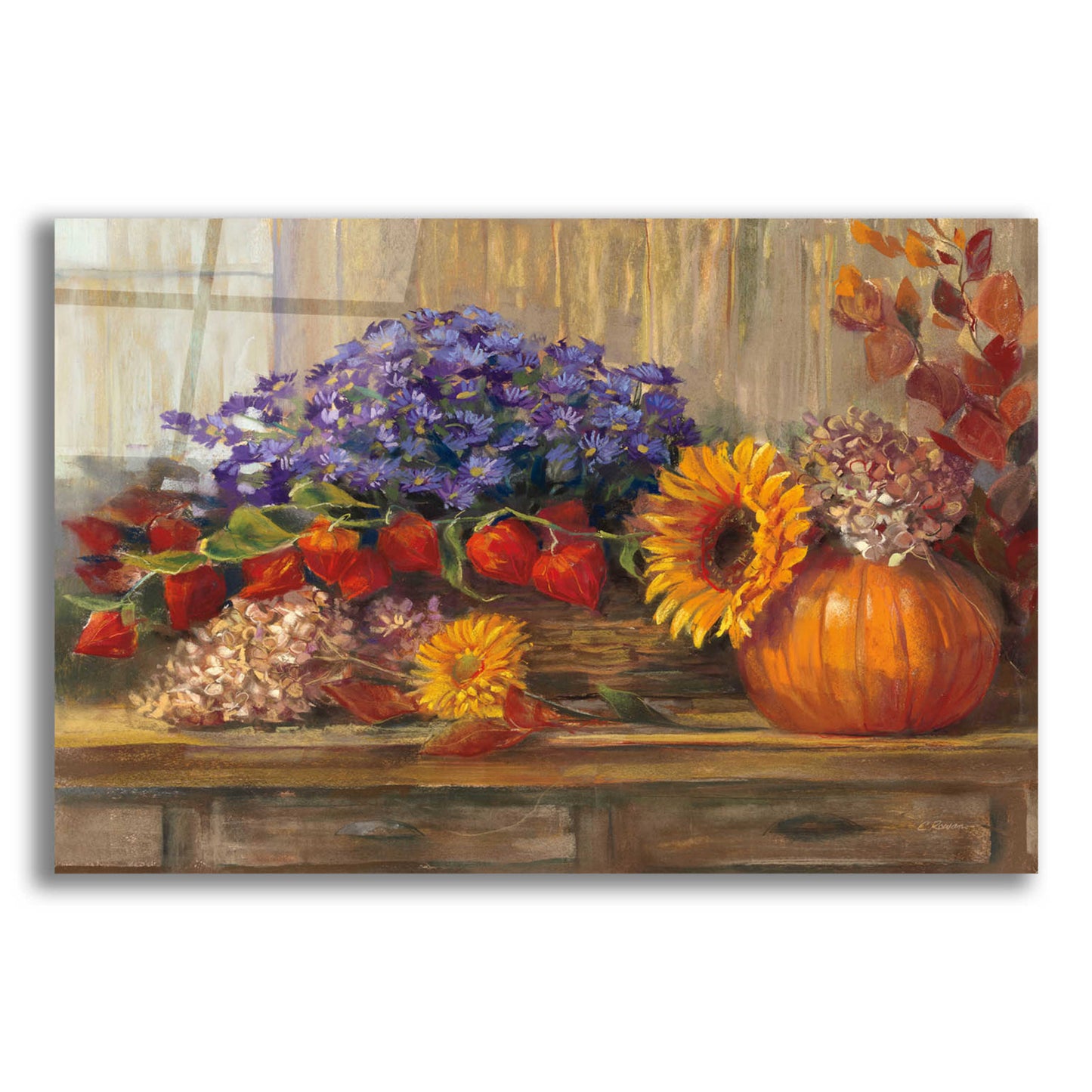 Epic Art 'October Still Life' by Carol Rowan, Acrylic Glass Wall Art,24x16