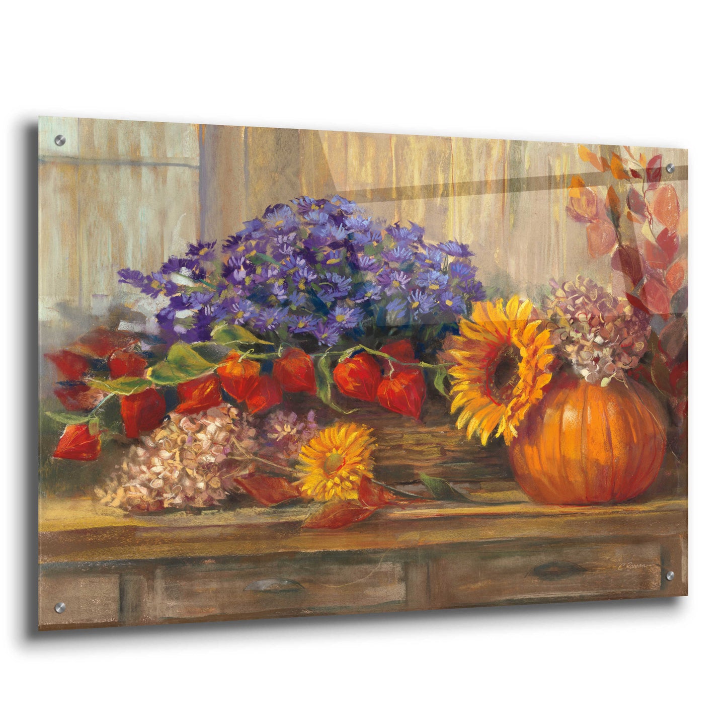 Epic Art 'October Still Life' by Carol Rowan, Acrylic Glass Wall Art,36x24