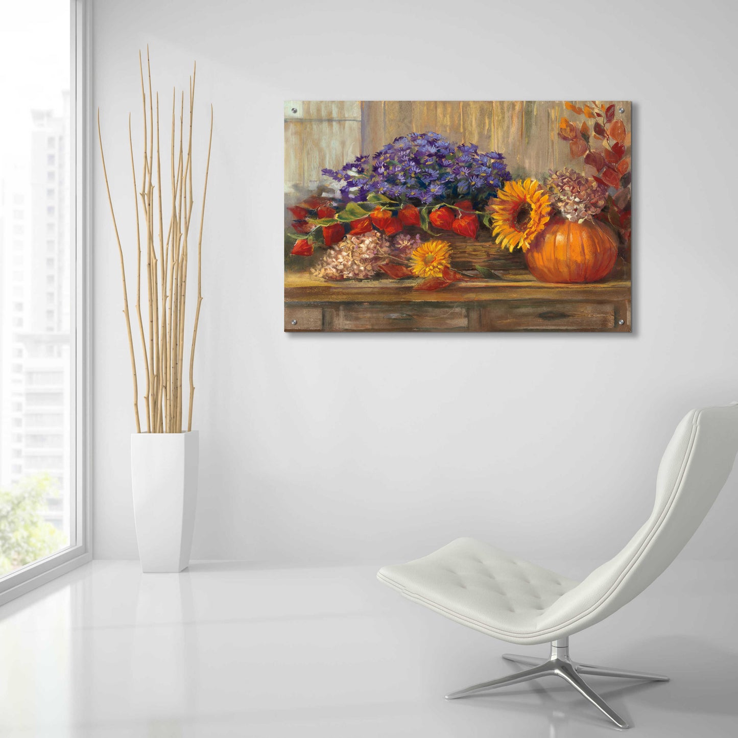 Epic Art 'October Still Life' by Carol Rowan, Acrylic Glass Wall Art,36x24