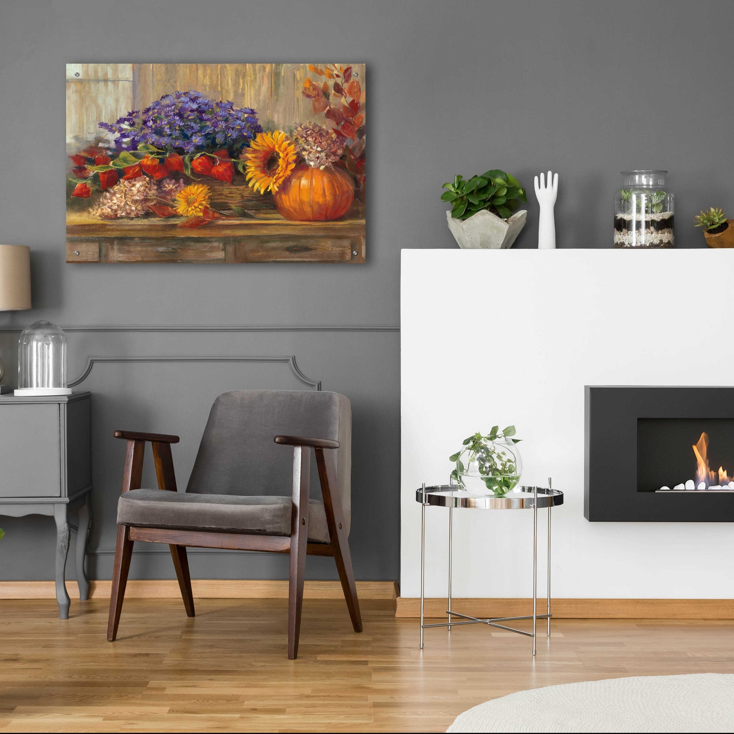 Epic Art 'October Still Life' by Carol Rowan, Acrylic Glass Wall Art,36x24