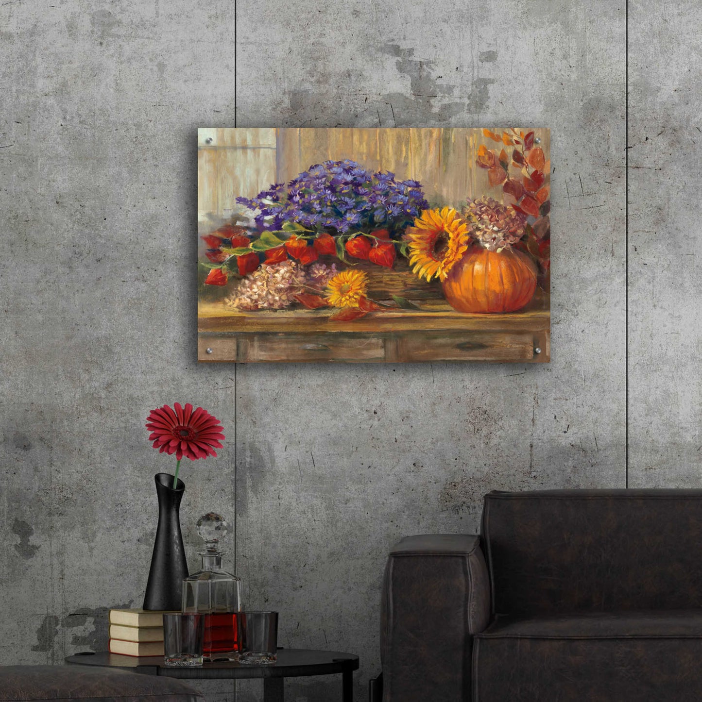 Epic Art 'October Still Life' by Carol Rowan, Acrylic Glass Wall Art,36x24