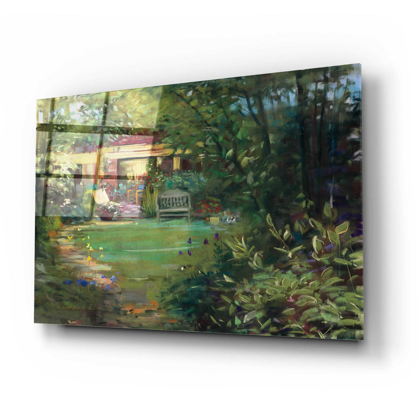 Epic Art 'Garden Retreat' by Carol Rowan, Acrylic Glass Wall Art,24x16