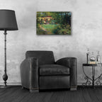 Garden Retreat by Carol Rowan - 24x16 acrylic wall art in a room