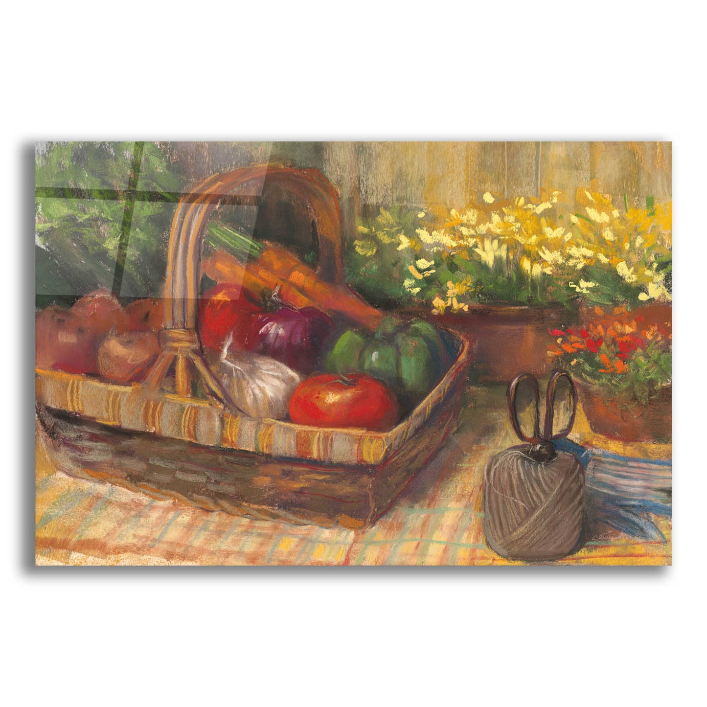 Epic Art 'Summer Produce' by Carol Rowan, Acrylic Glass Wall Art,24x16