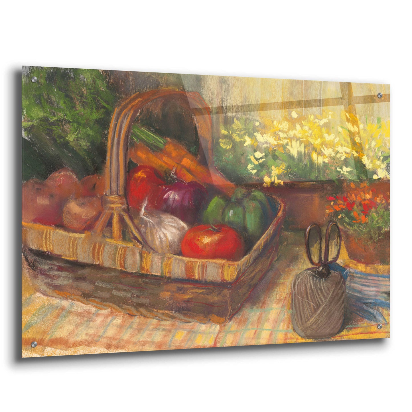 Epic Art 'Summer Produce' by Carol Rowan, Acrylic Glass Wall Art,36x24