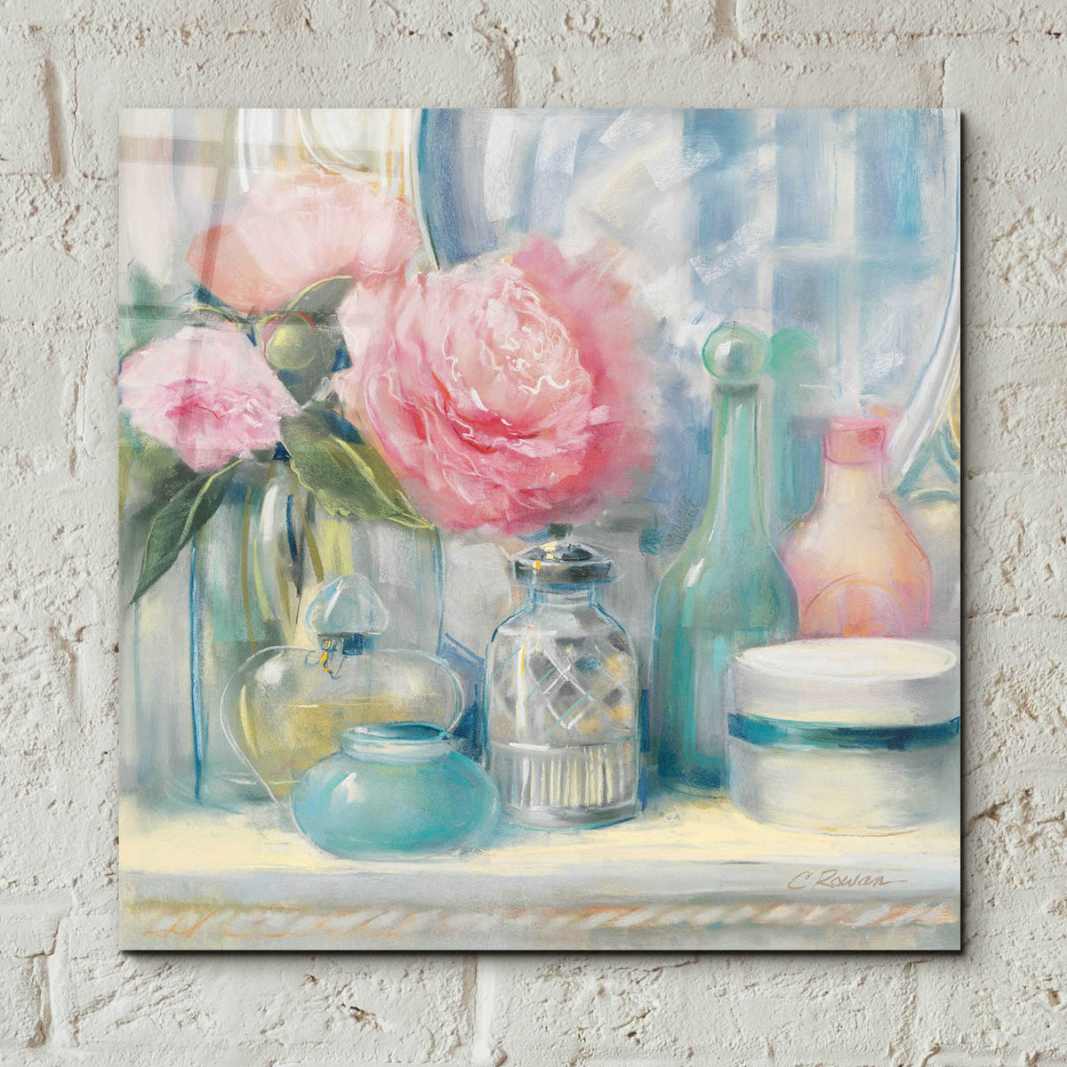 Reflective Moment I by Carol Rowan - 12x12 acrylic wall art in a room