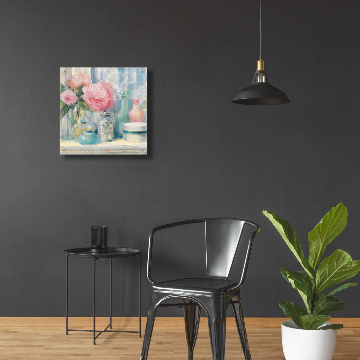 Reflective Moment I by Carol Rowan - 24x24 acrylic wall art in a room