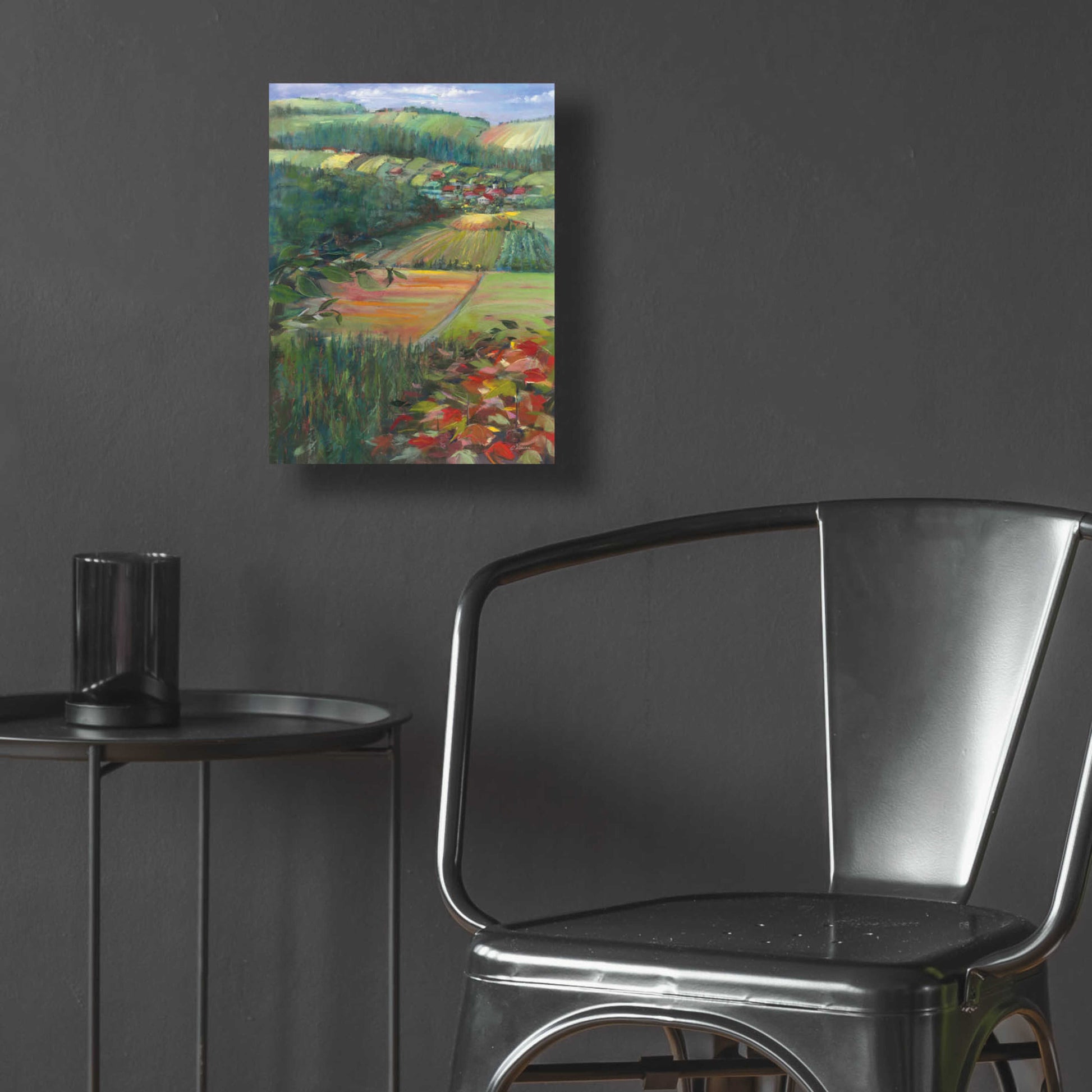 Epic Art 'Country Fields' by Carol Rowan, Acrylic Glass Wall Art,12x16