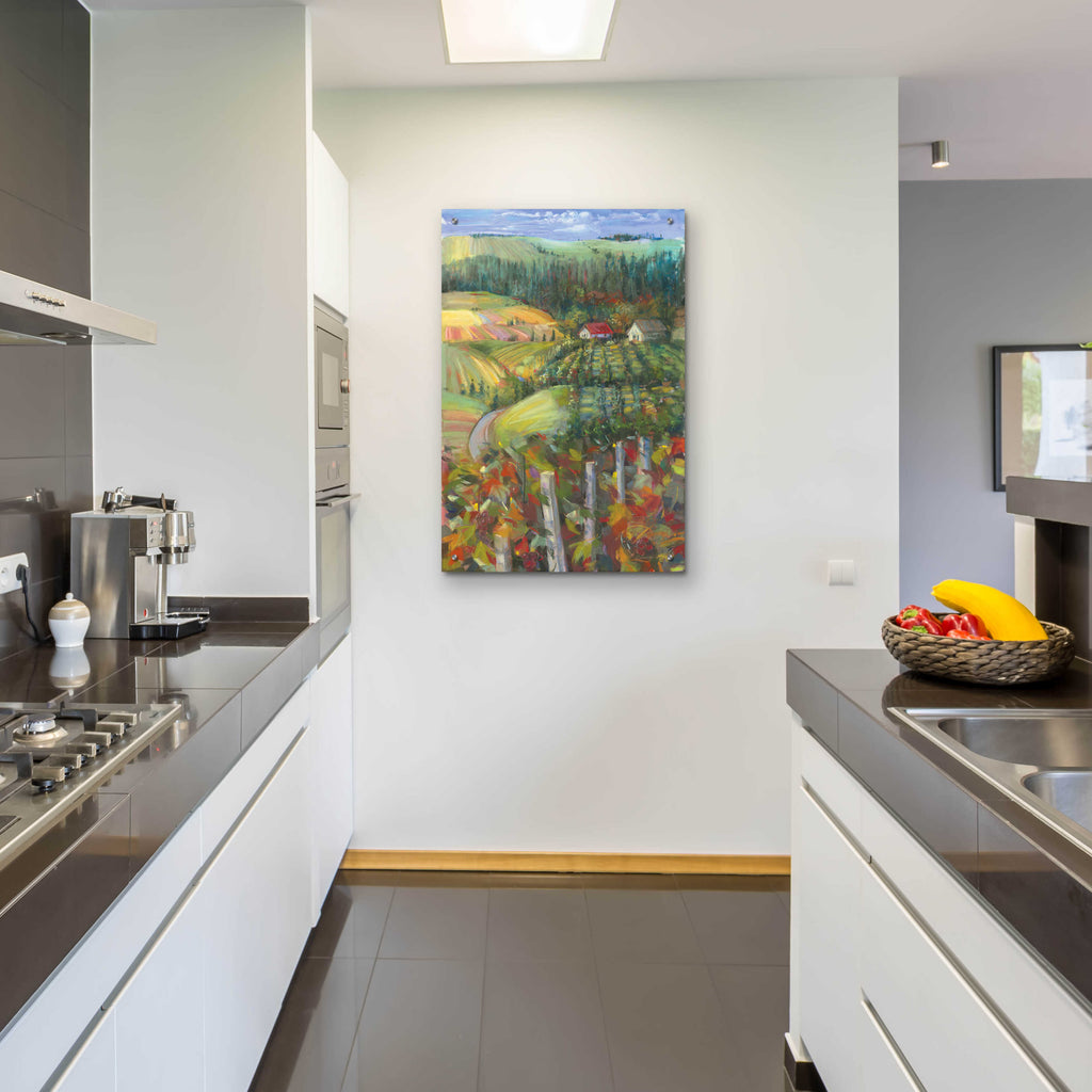Quiet Farm Field by Carol Rowan - 24x36 acrylic wall art in a room