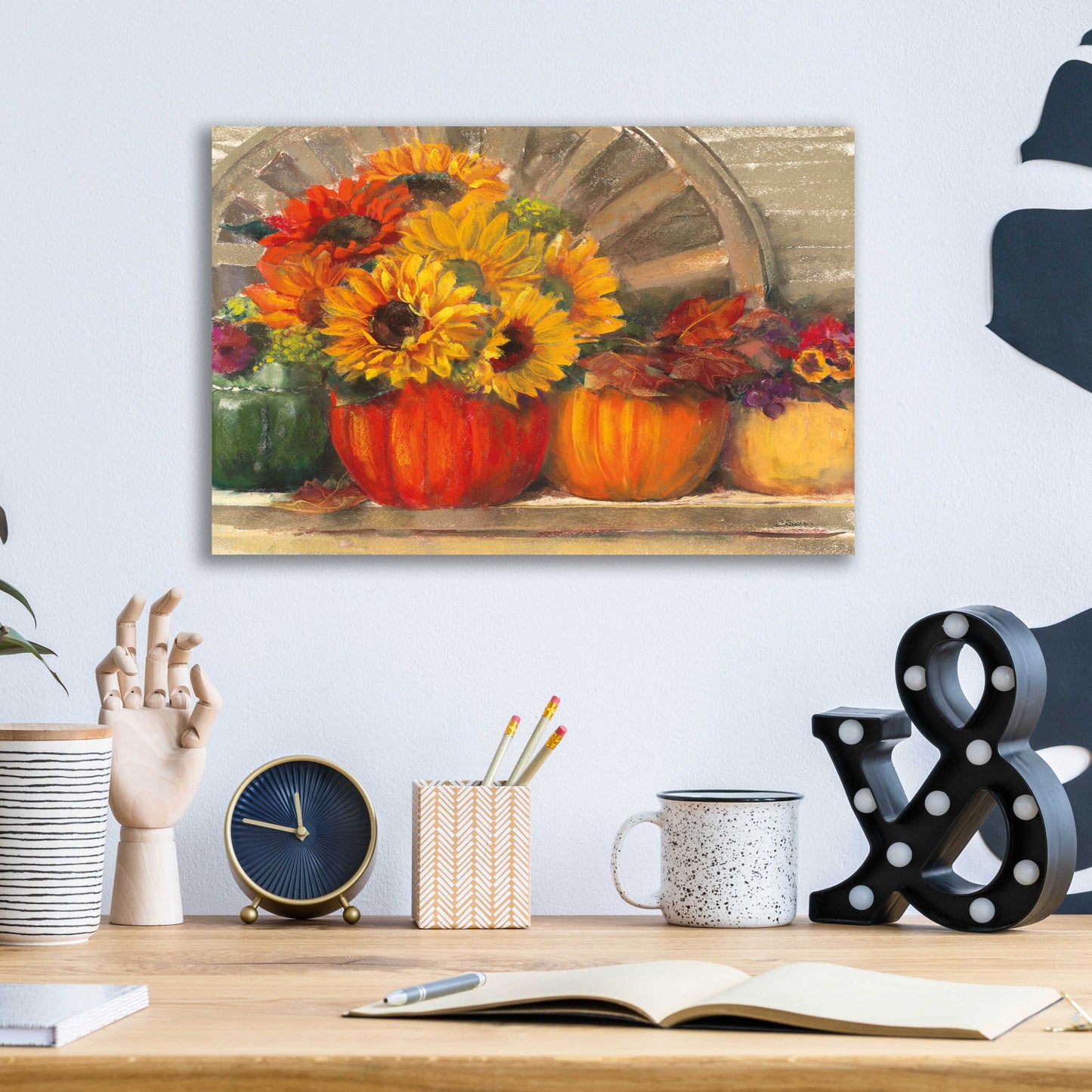 Epic Art 'Autumn Still Life Crop' by Carol Rowan, Acrylic Glass Wall Art,16x12