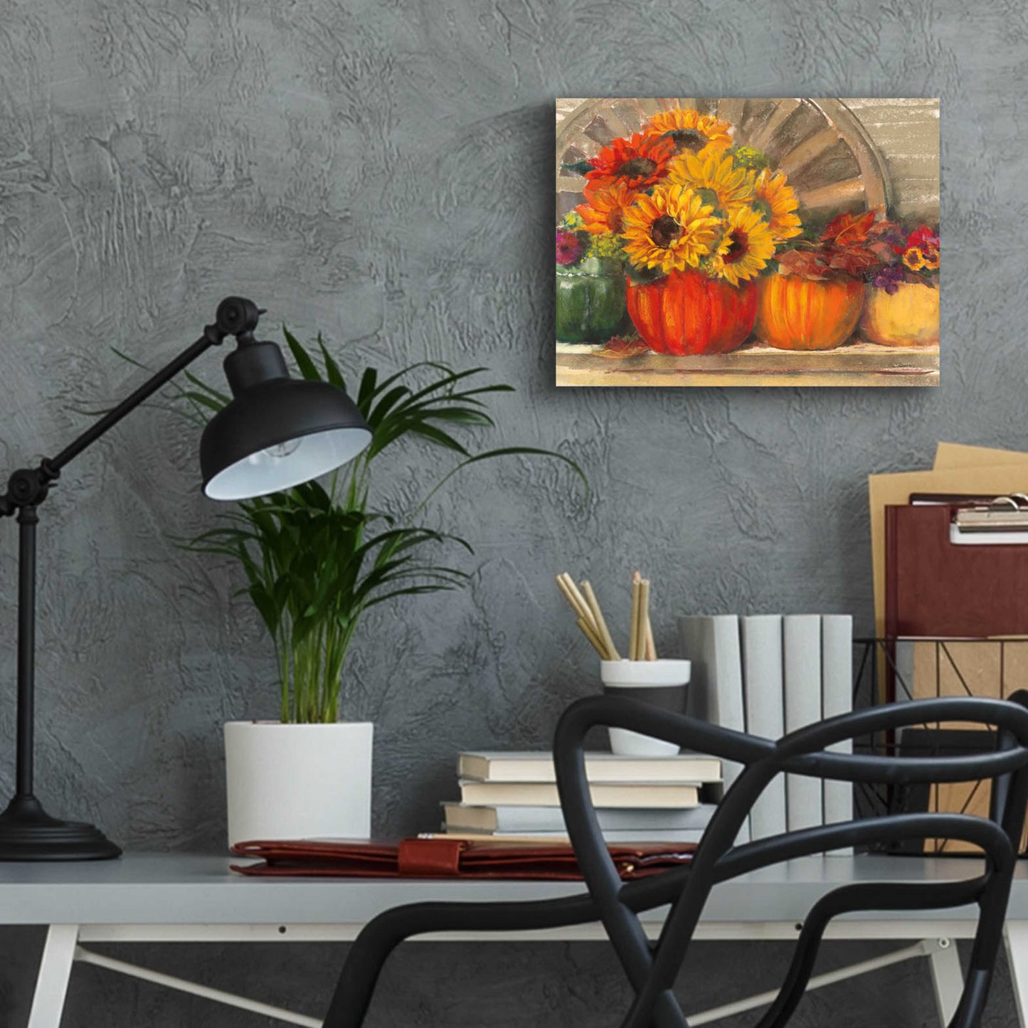 Epic Art 'Autumn Still Life Crop' by Carol Rowan, Acrylic Glass Wall Art,16x12