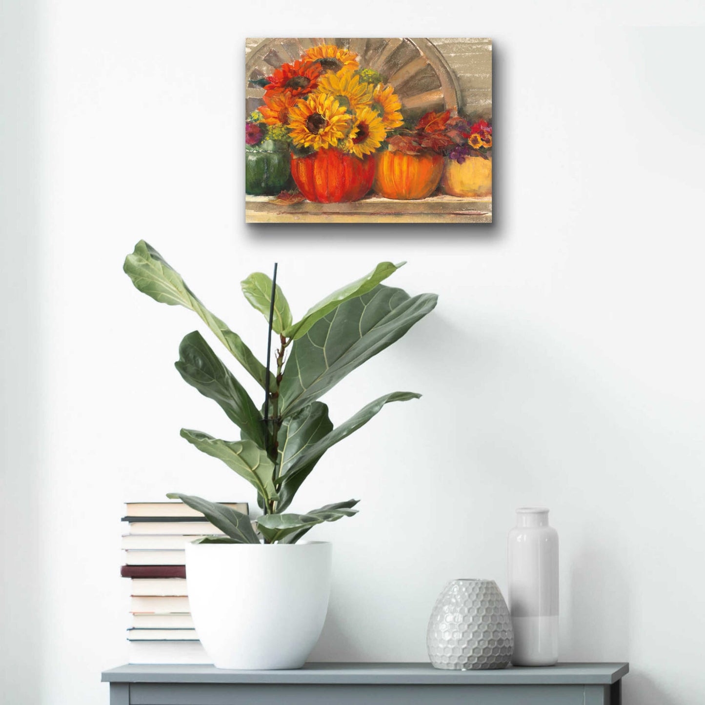 Epic Art 'Autumn Still Life Crop' by Carol Rowan, Acrylic Glass Wall Art,16x12