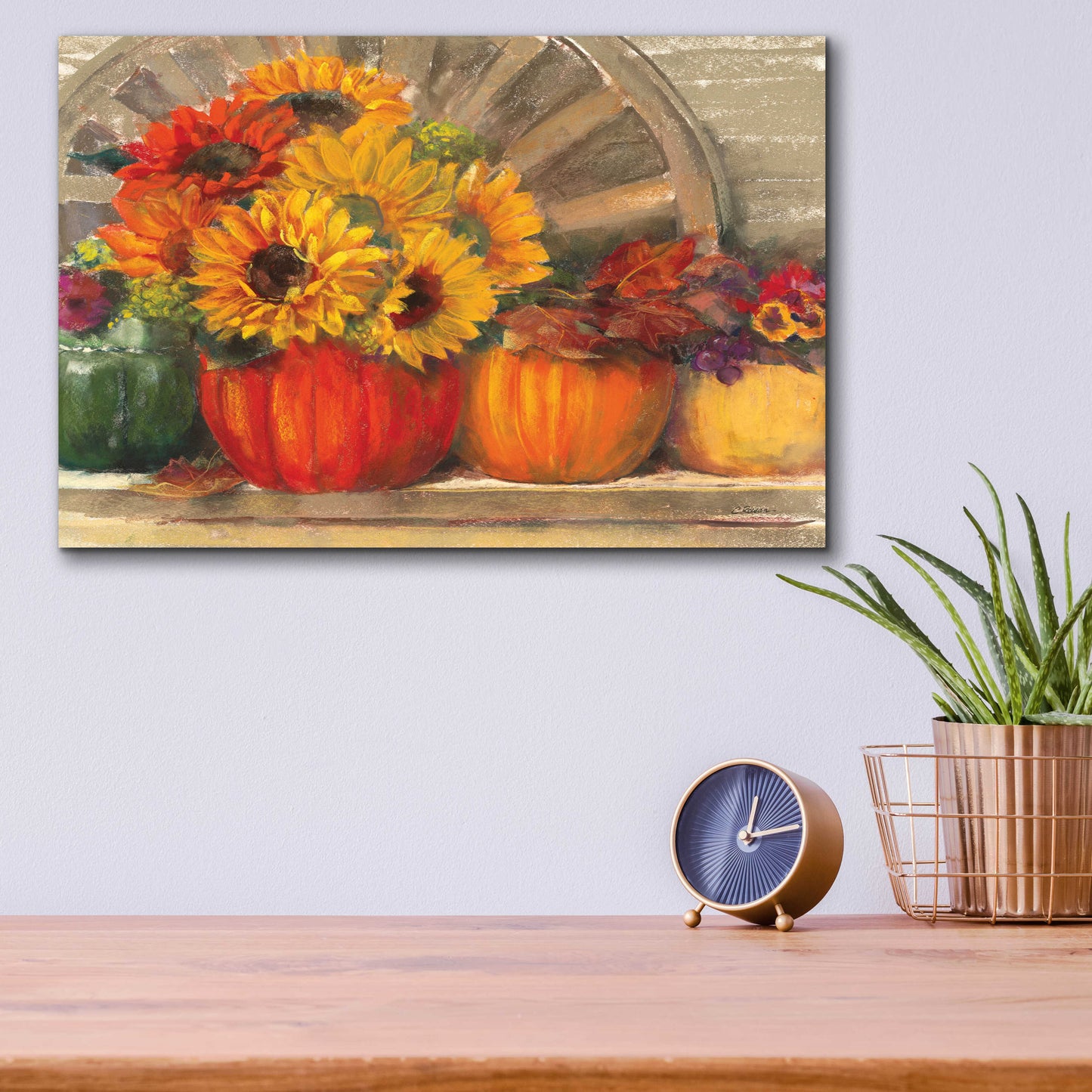 Epic Art 'Autumn Still Life Crop' by Carol Rowan, Acrylic Glass Wall Art,16x12