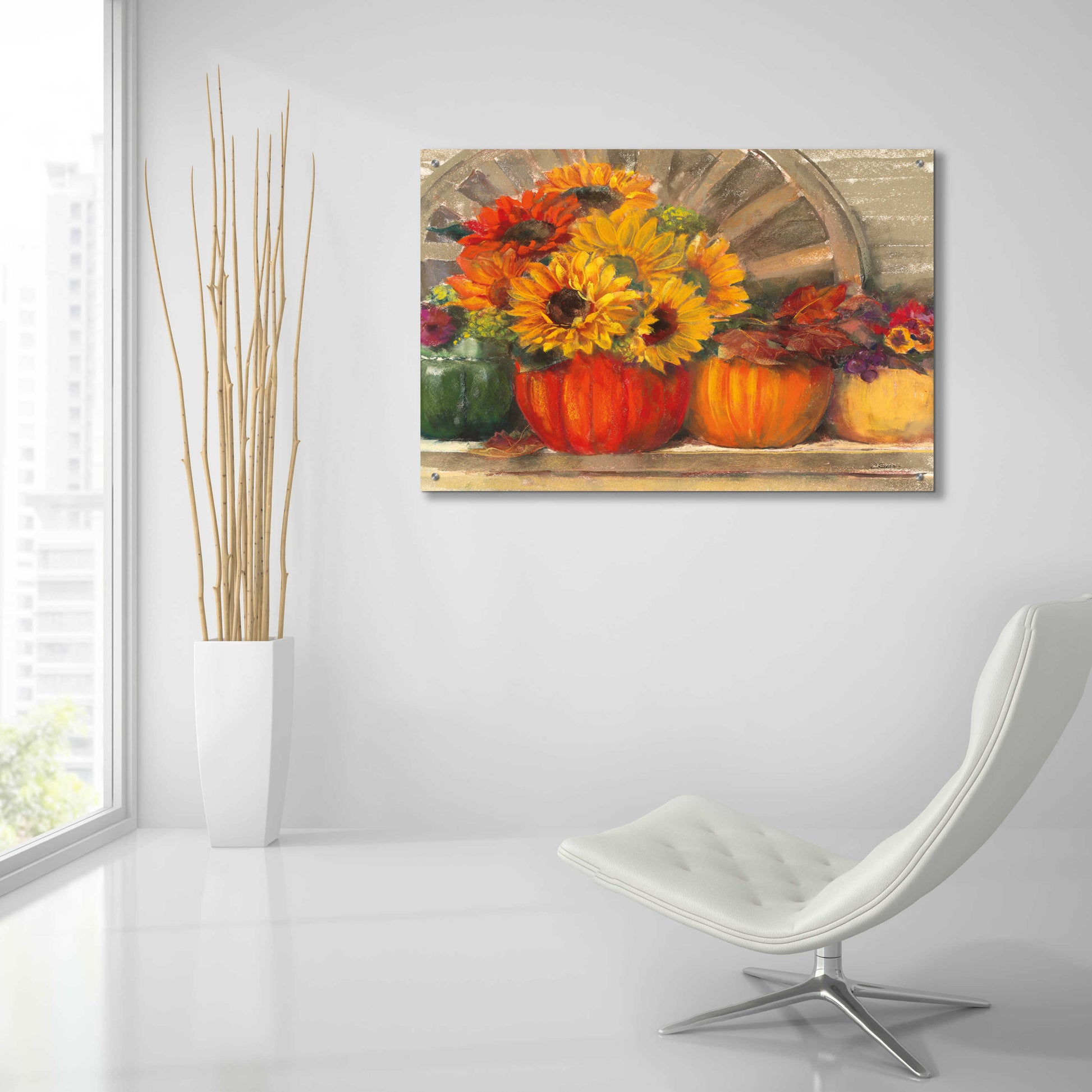 Epic Art 'Autumn Still Life Crop' by Carol Rowan, Acrylic Glass Wall Art,36x24