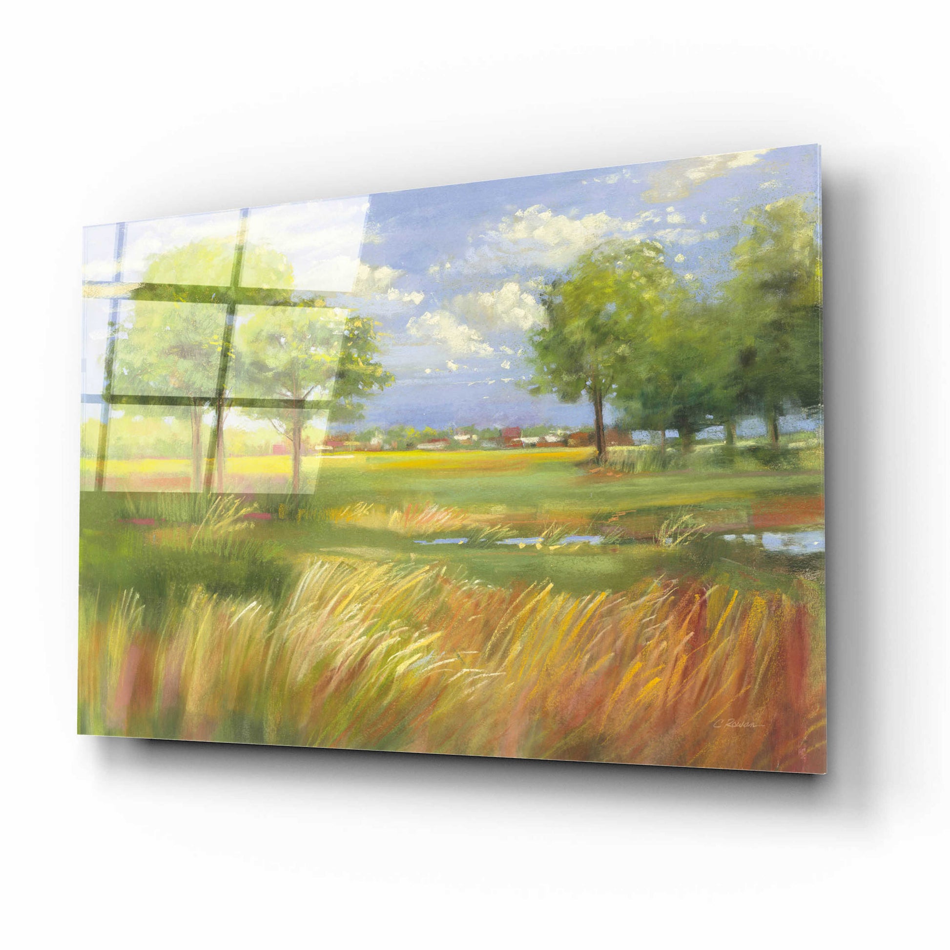 Epic Art 'Dawn By The Brook' by Carol Rowan, Acrylic Glass Wall Art,16x12