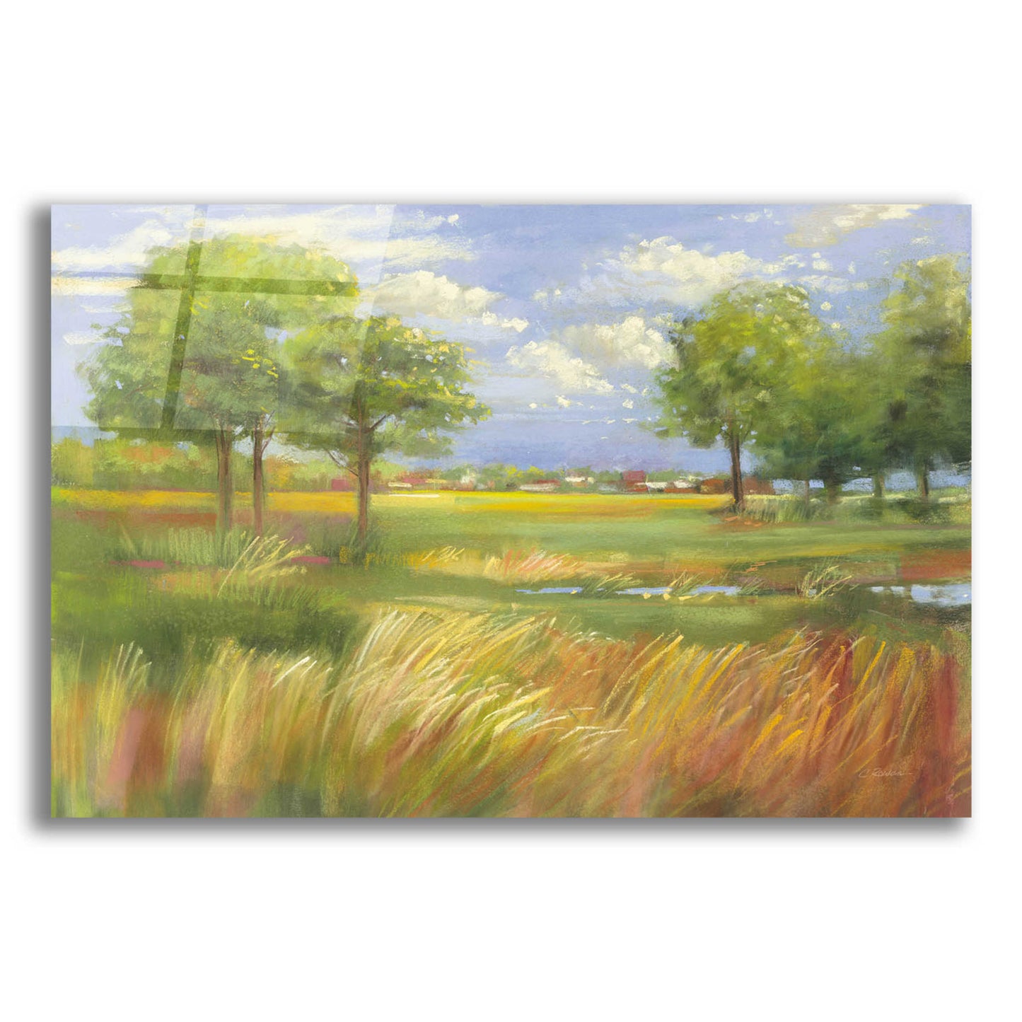 Epic Art 'Dawn By The Brook' by Carol Rowan, Acrylic Glass Wall Art,24x16