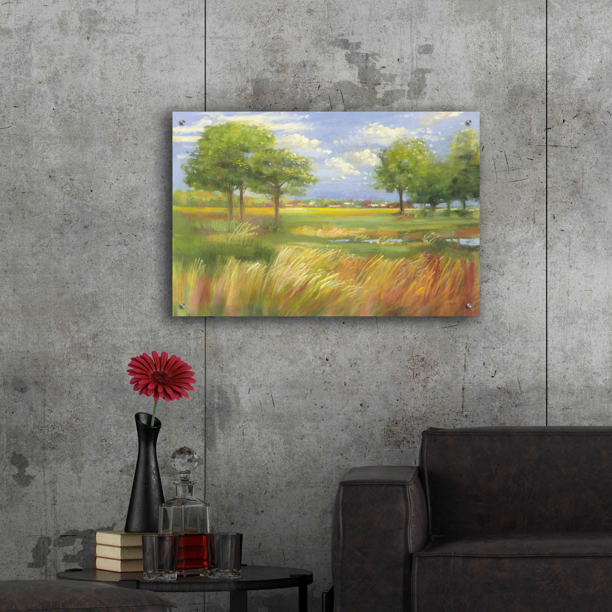 Epic Art 'Dawn By The Brook' by Carol Rowan, Acrylic Glass Wall Art,36x24