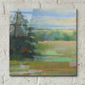 Abstract Field I by Carol Rowan - 12x12 acrylic wall art in a room