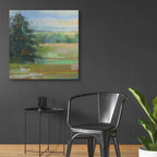Abstract Field I by Carol Rowan - 36x36 acrylic wall art in a room