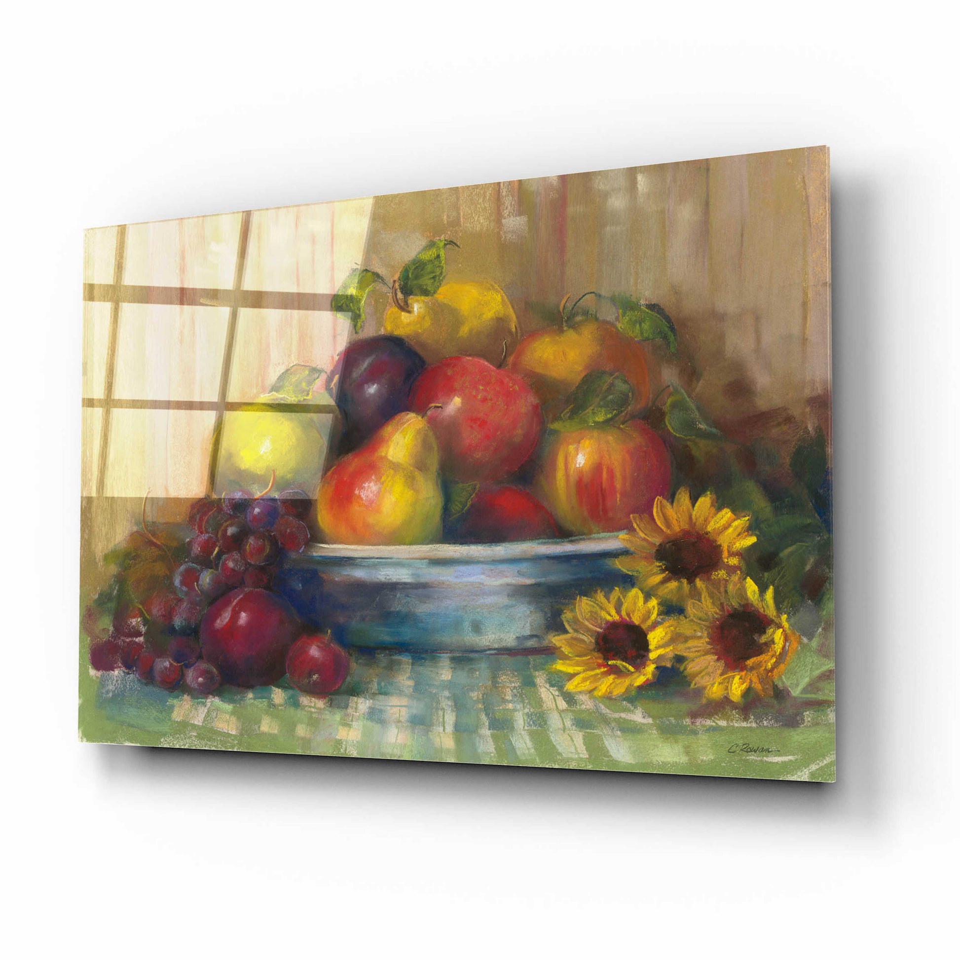 Epic Art 'Fruit Basket' by Carol Rowan, Acrylic Glass Wall Art,16x12