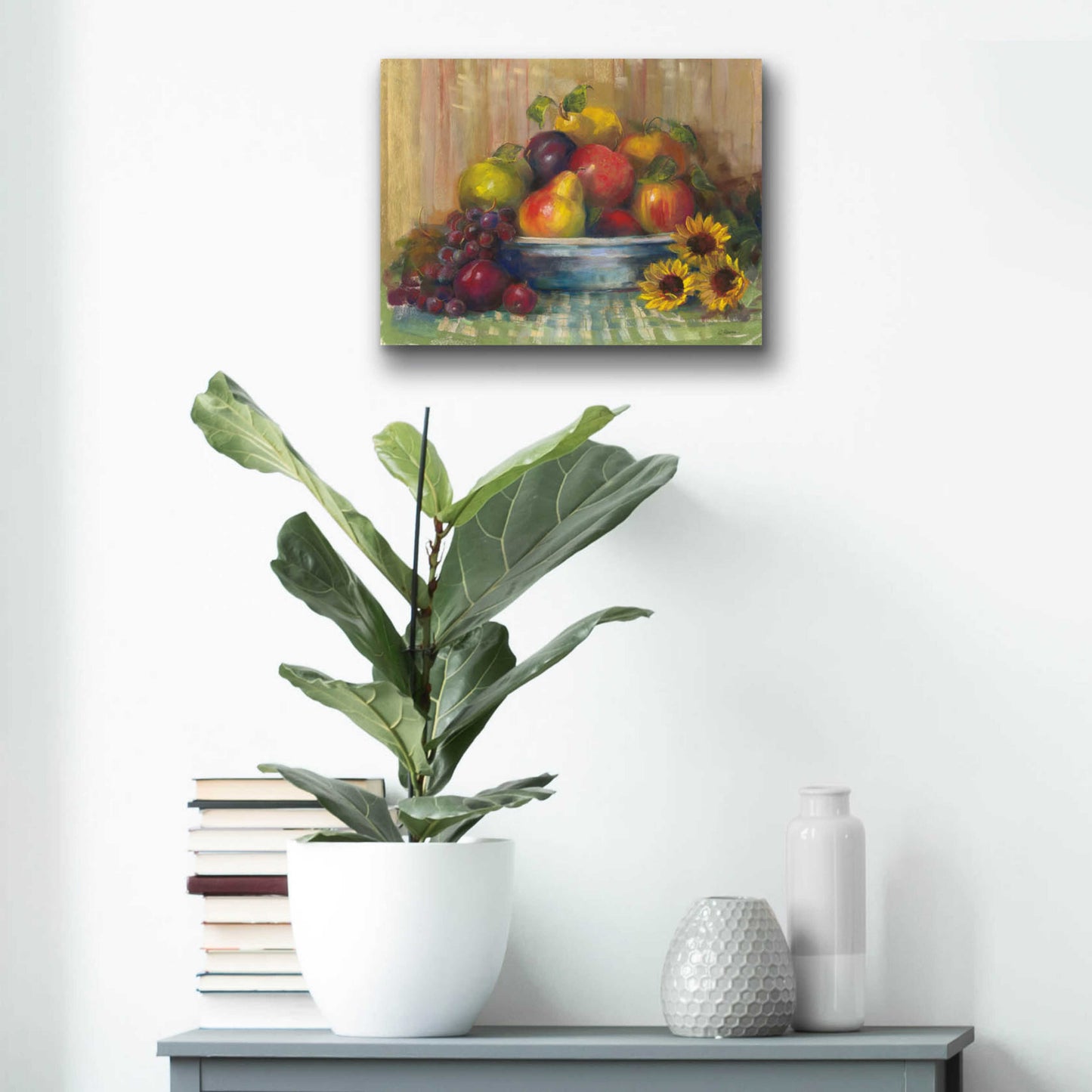 Epic Art 'Fruit Basket' by Carol Rowan, Acrylic Glass Wall Art,16x12