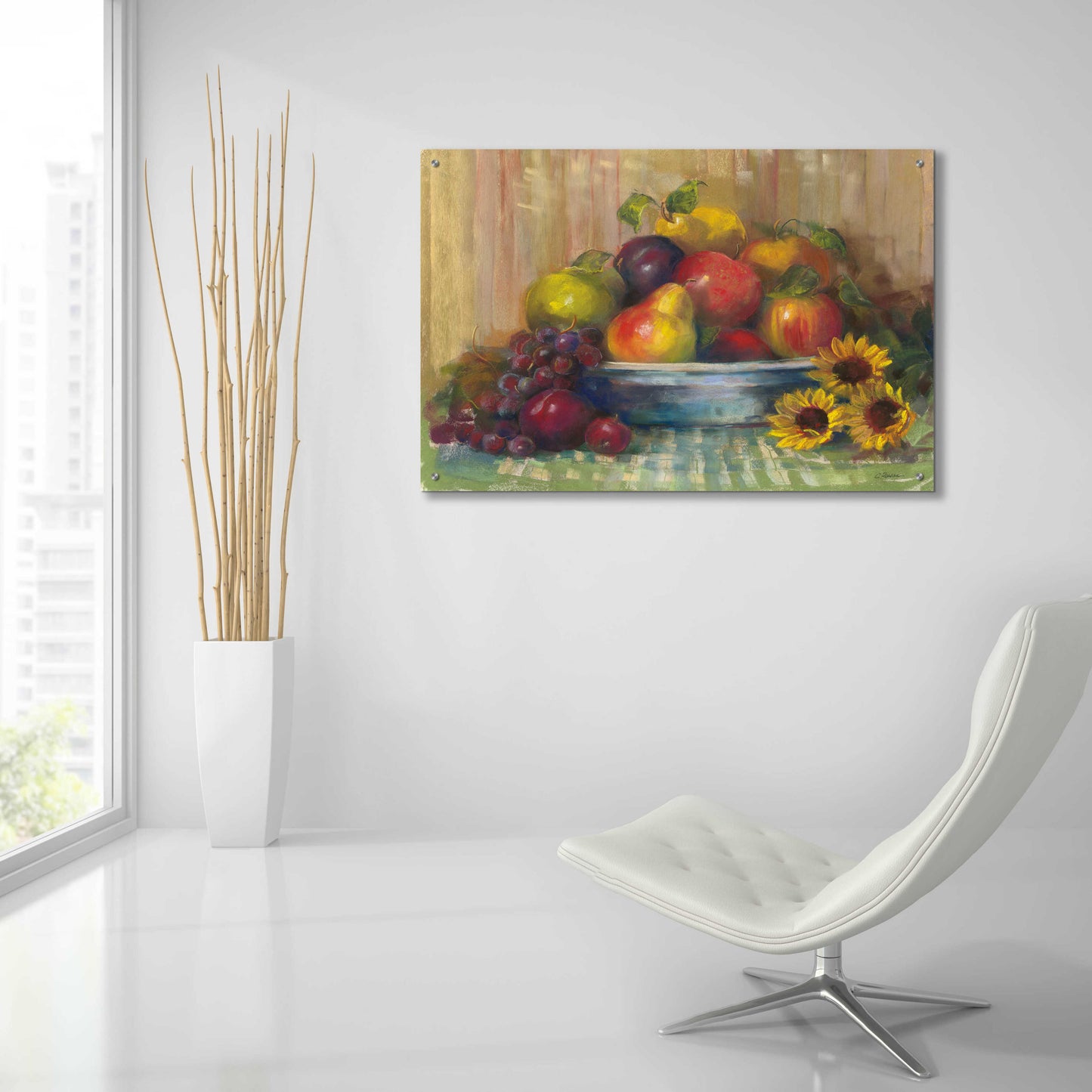 Epic Art 'Fruit Basket' by Carol Rowan, Acrylic Glass Wall Art,36x24