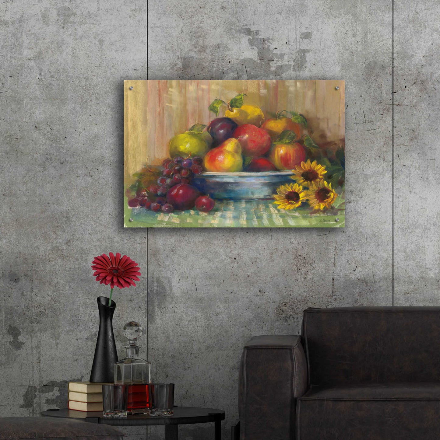 Epic Art 'Fruit Basket' by Carol Rowan, Acrylic Glass Wall Art,36x24
