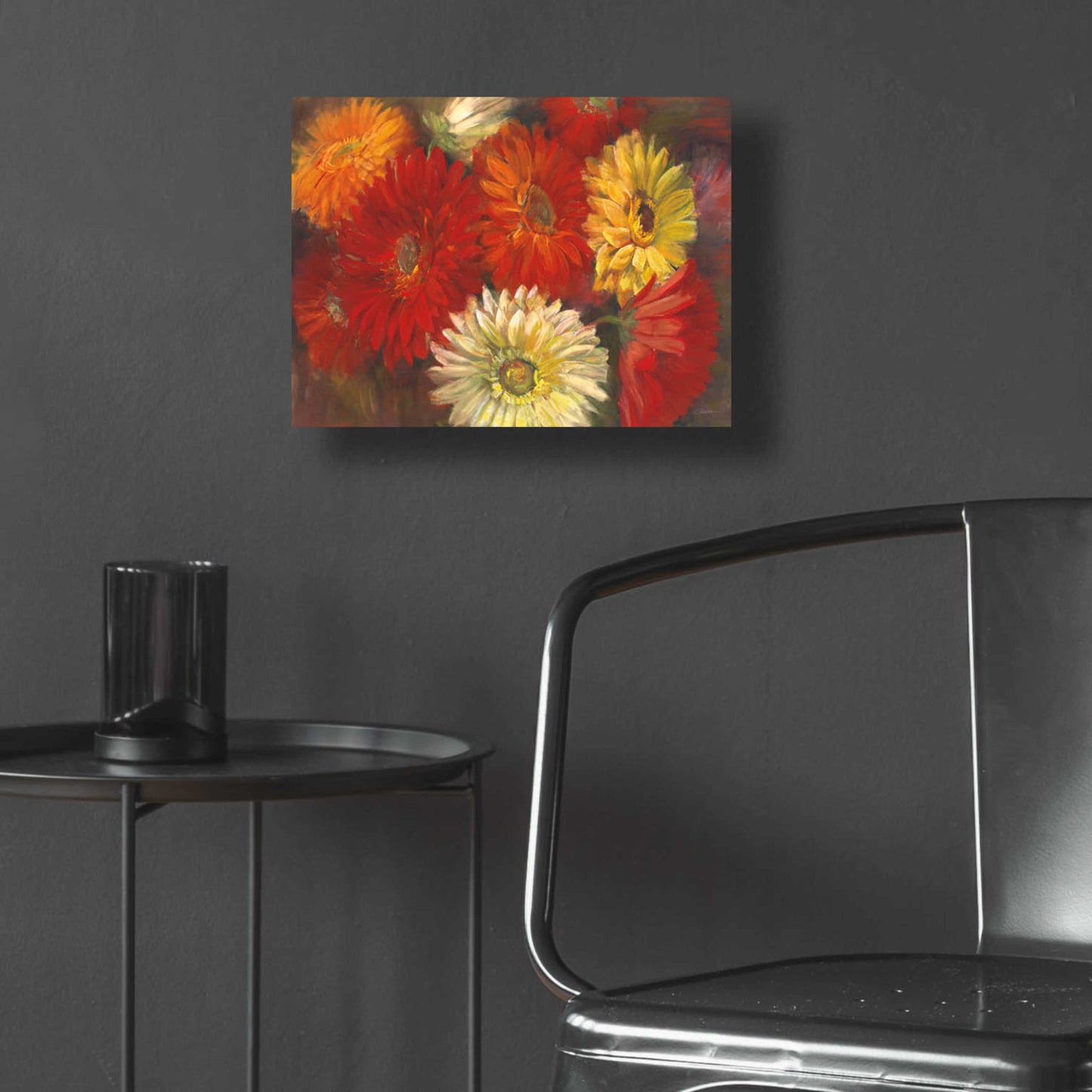 Epic Art 'Gerberas' by Carol Rowan, Acrylic Glass Wall Art,16x12