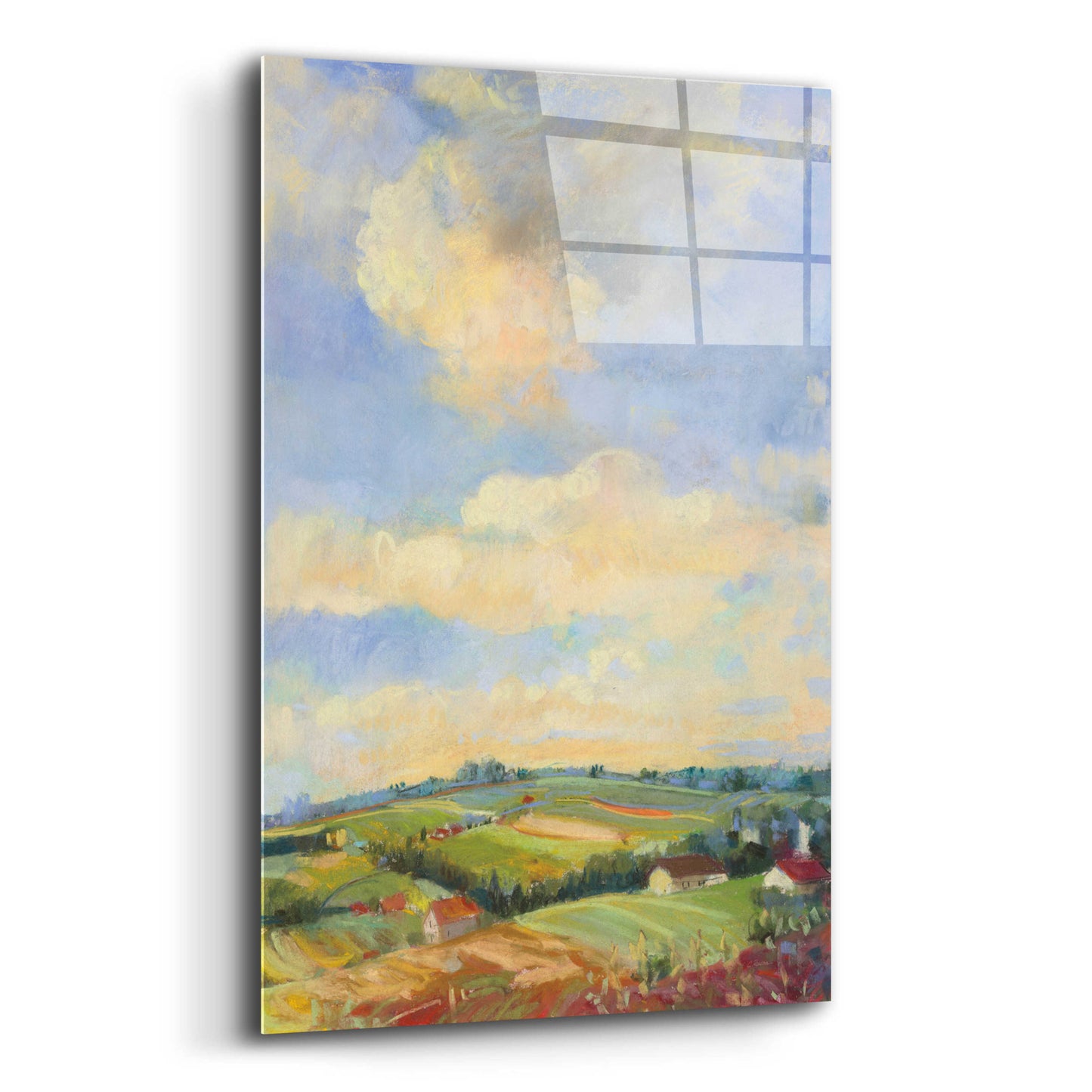 Epic Art 'Farm Fields' by Carol Rowan, Acrylic Glass Wall Art,12x16