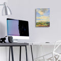 Farm Fields by Carol Rowan - 12x16 acrylic wall art in a room