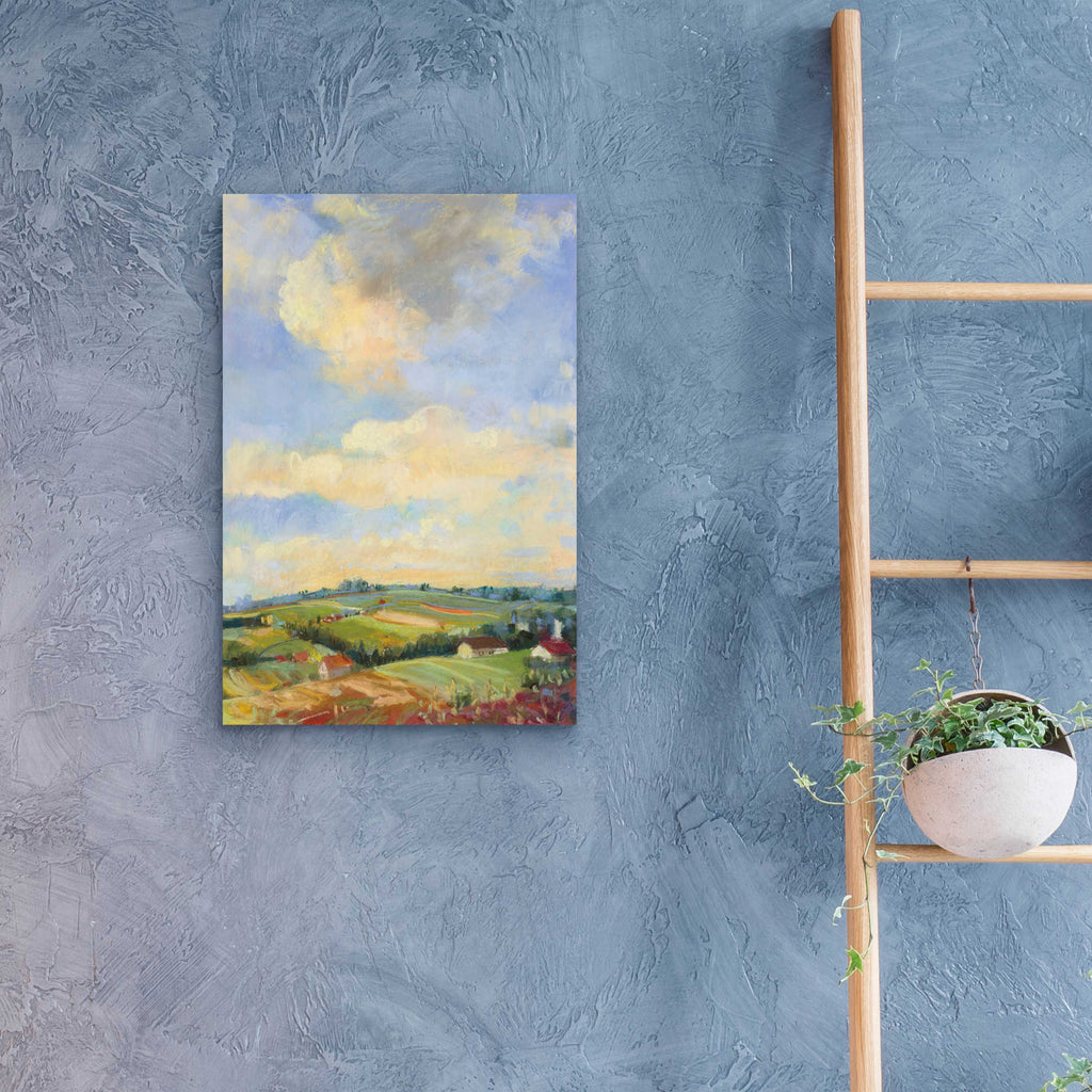Farm Fields by Carol Rowan - 16x24 acrylic wall art in a room