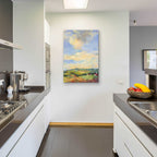 Farm Fields by Carol Rowan - 24x36 acrylic wall art in a room