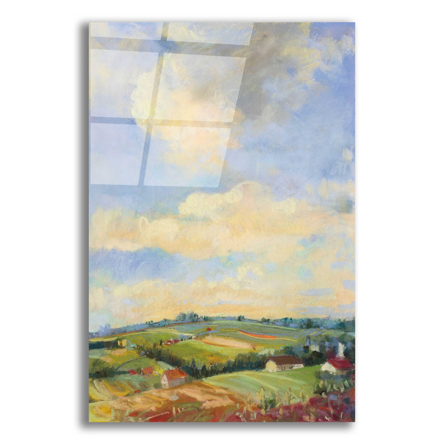 Epic Art 'Farm Fields' by Carol Rowan, Acrylic Glass Wall Art