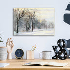 Winter In The Park by Carol Rowan - 16x12 acrylic wall art in a room