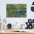 Peaceful Pond by Carol Rowan - 16x12 acrylic wall art in a room