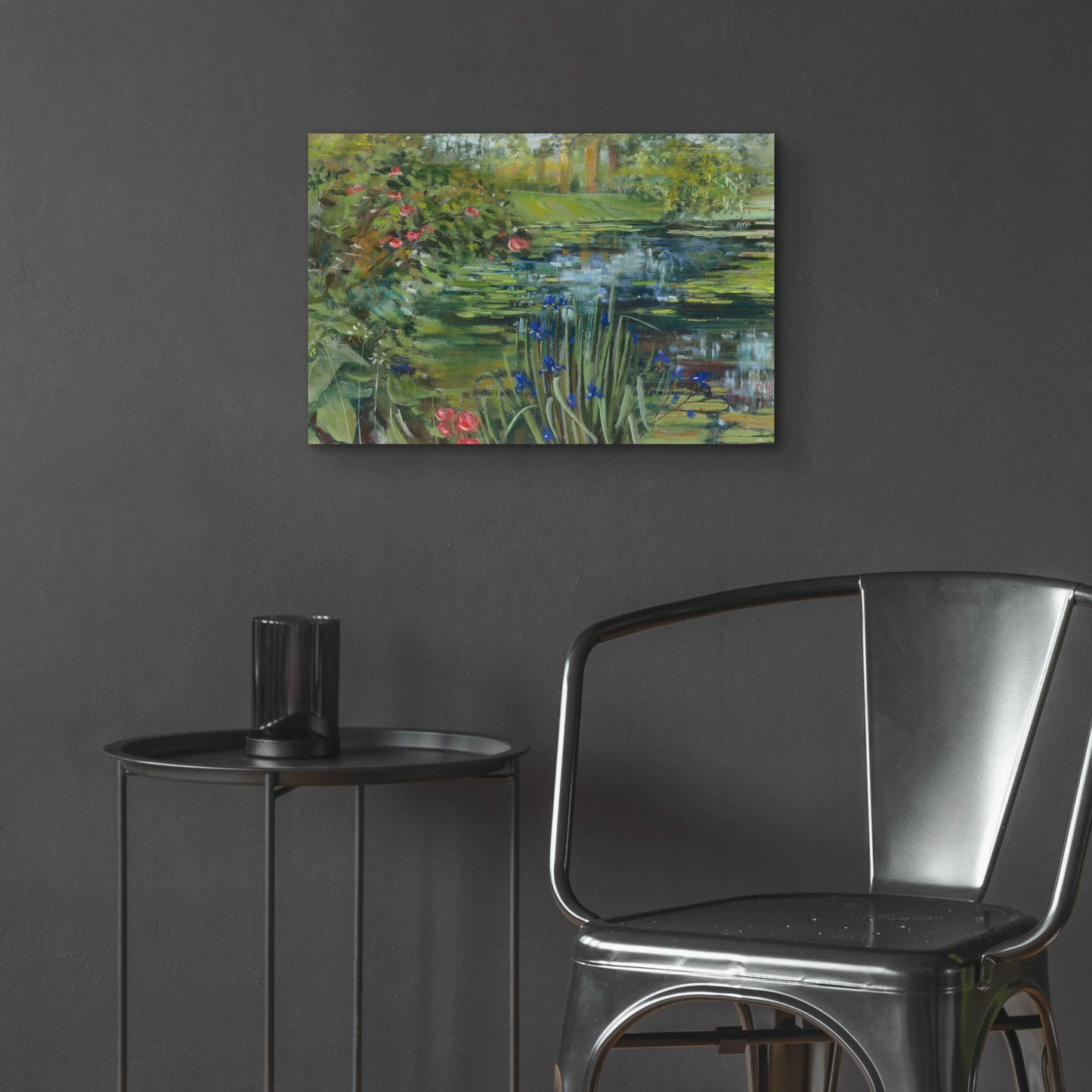 Epic Art 'Peaceful Pond' by Carol Rowan, Acrylic Glass Wall Art,24x16