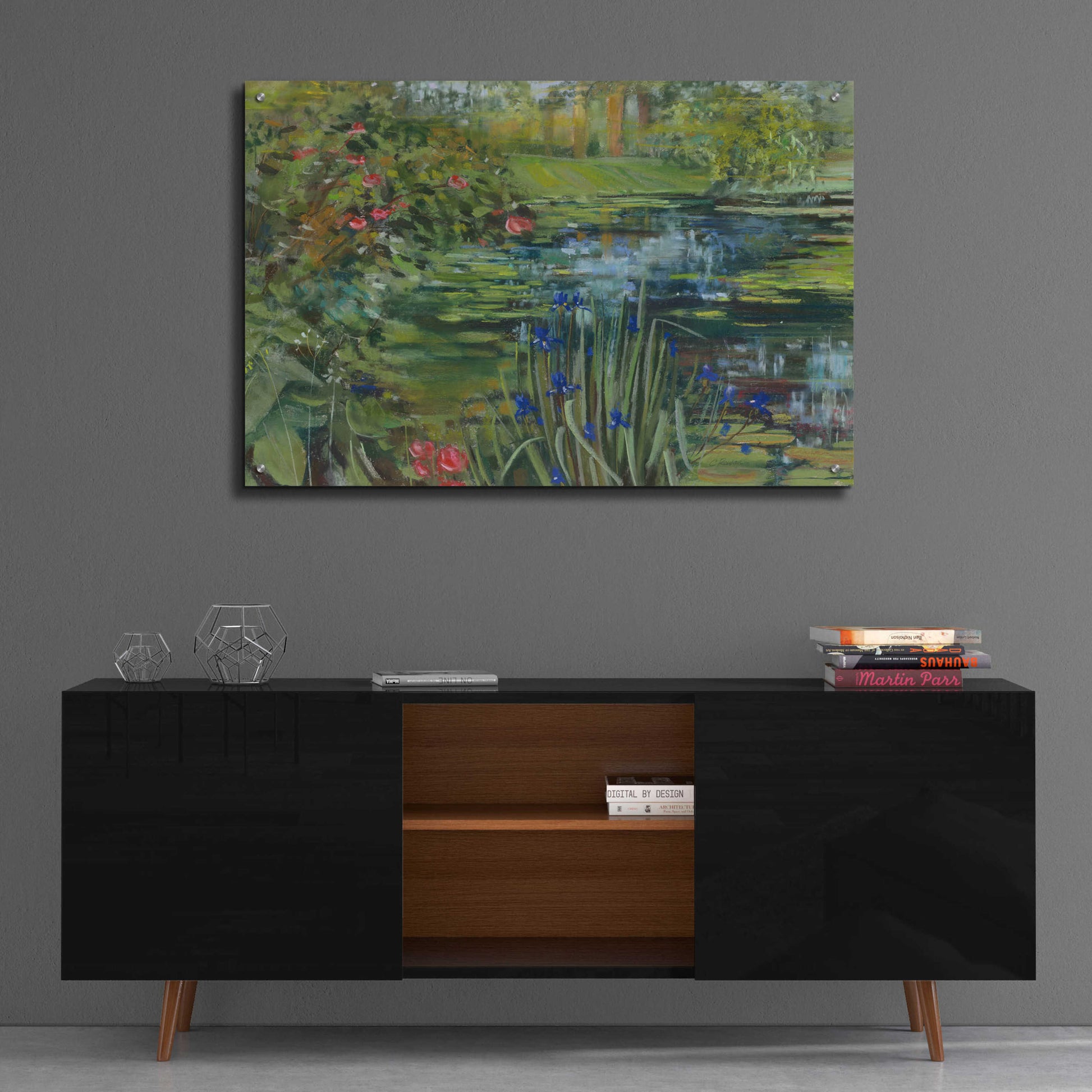 Epic Art 'Peaceful Pond' by Carol Rowan, Acrylic Glass Wall Art,36x24