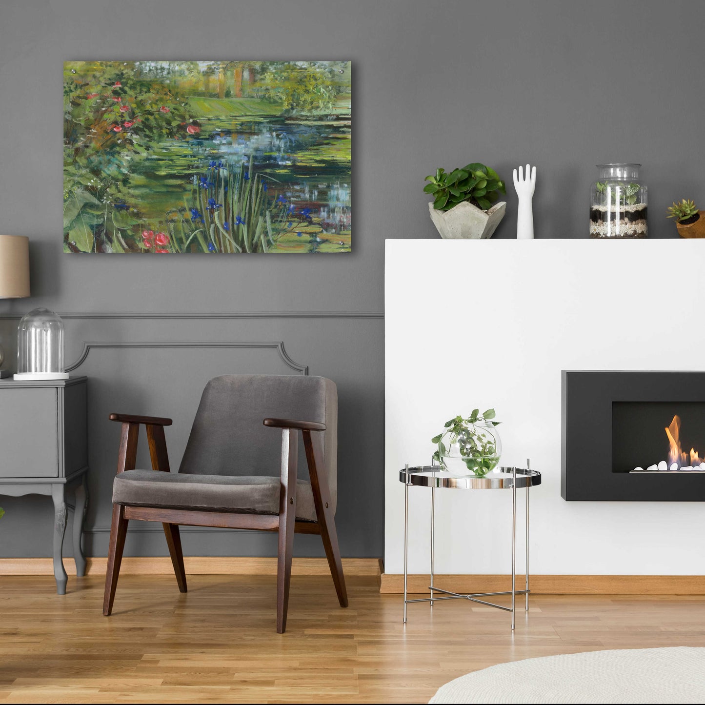 Epic Art 'Peaceful Pond' by Carol Rowan, Acrylic Glass Wall Art,36x24