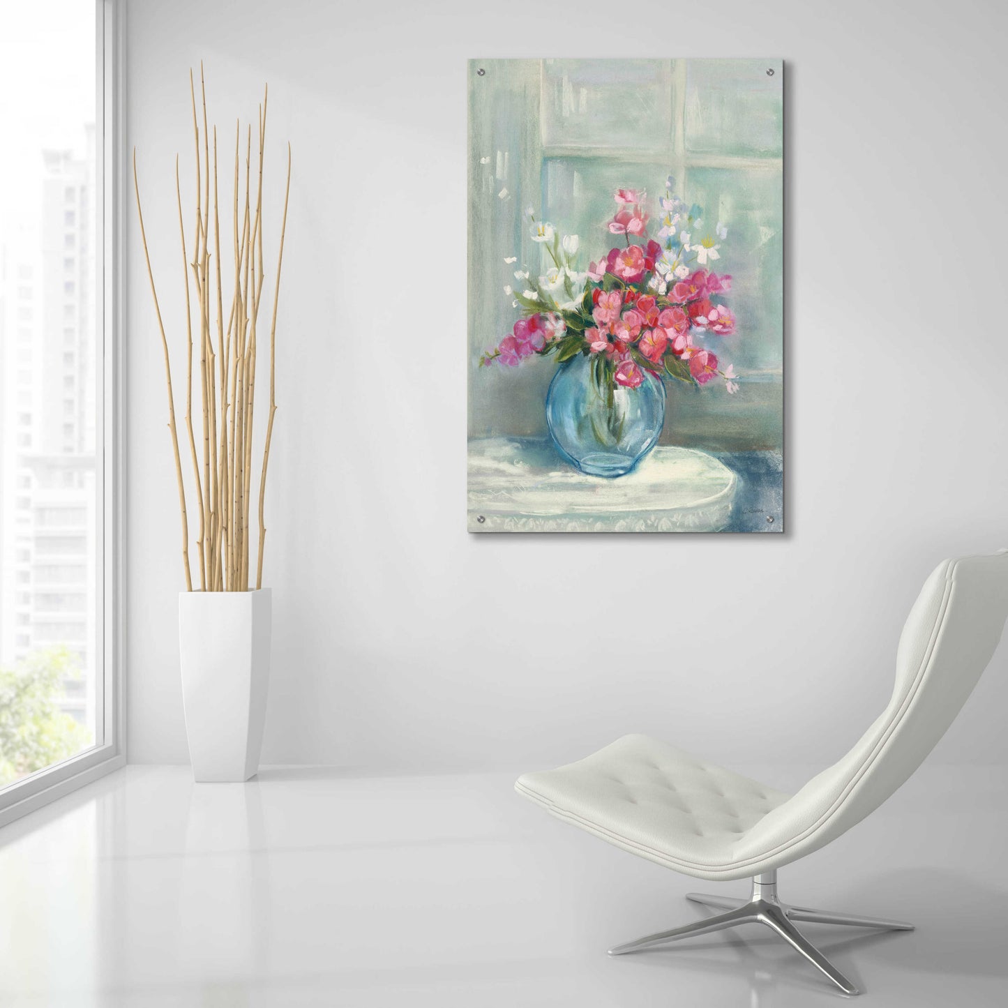 Epic Art 'Spring Bouquet I' by Carol Rowan, Acrylic Glass Wall Art,24x36