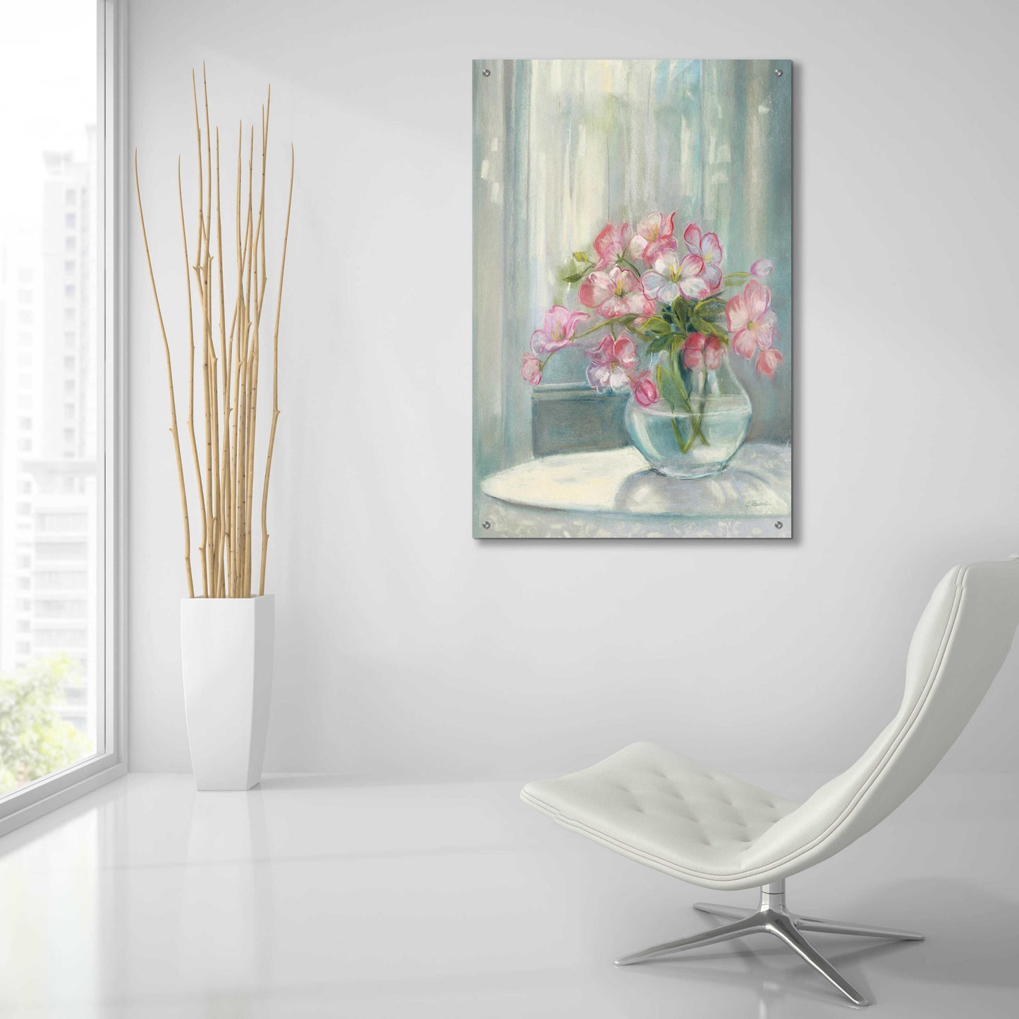 Epic Art 'Spring Bouquet II' by Carol Rowan, Acrylic Glass Wall Art,24x36