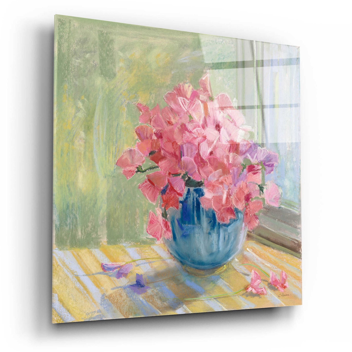 Epic Art 'Pretty In Pink' by Carol Rowan, Acrylic Glass Wall Art,12x12