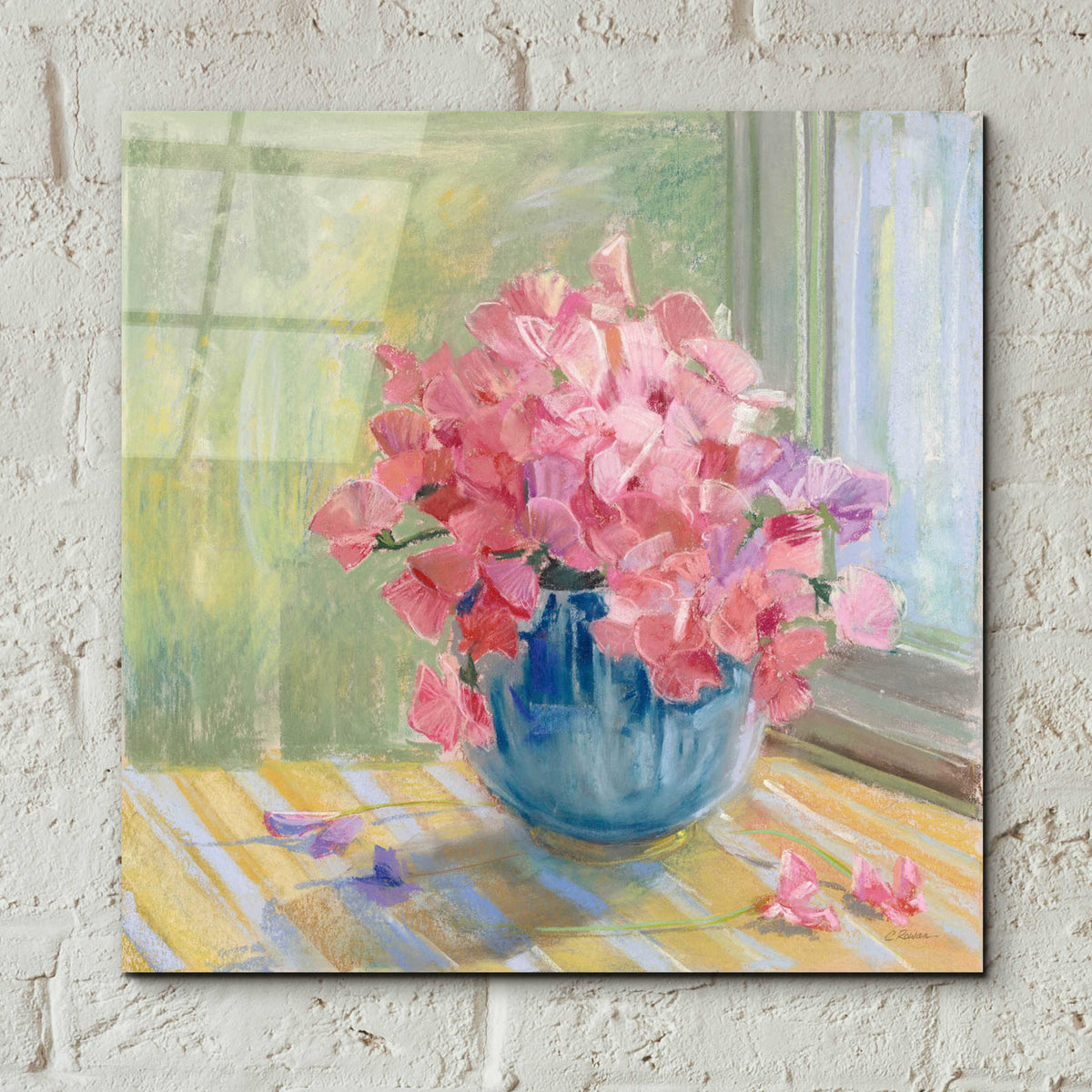 Epic Art 'Pretty In Pink' by Carol Rowan, Acrylic Glass Wall Art,12x12