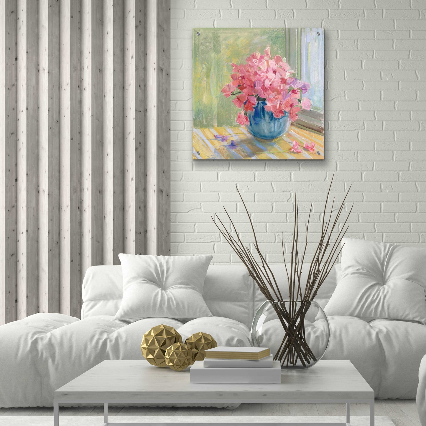 Epic Art 'Pretty In Pink' by Carol Rowan, Acrylic Glass Wall Art,24x24