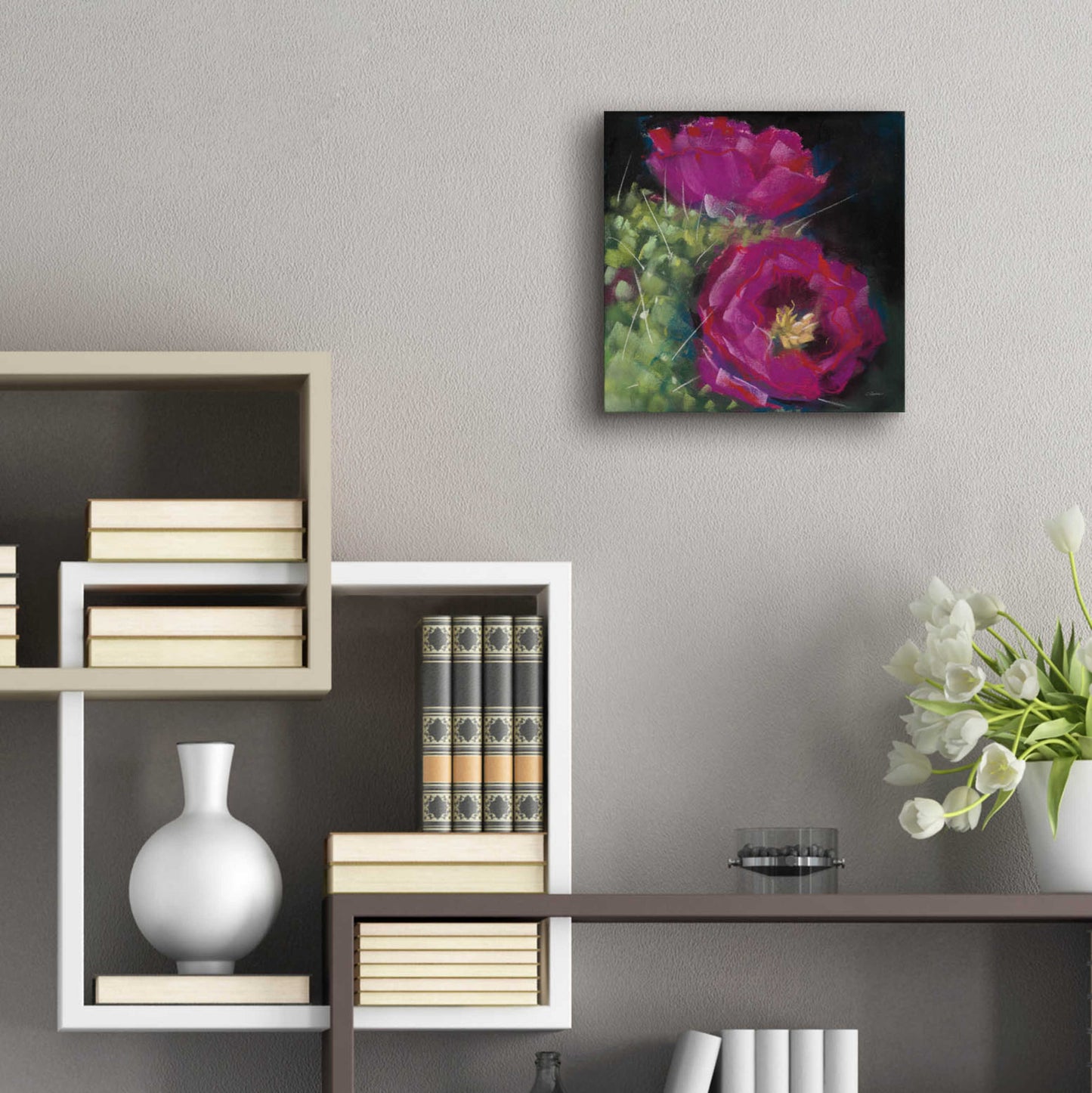 Epic Art 'Blooming Succulent III' by Carol Rowan, Acrylic Glass Wall Art,12x12