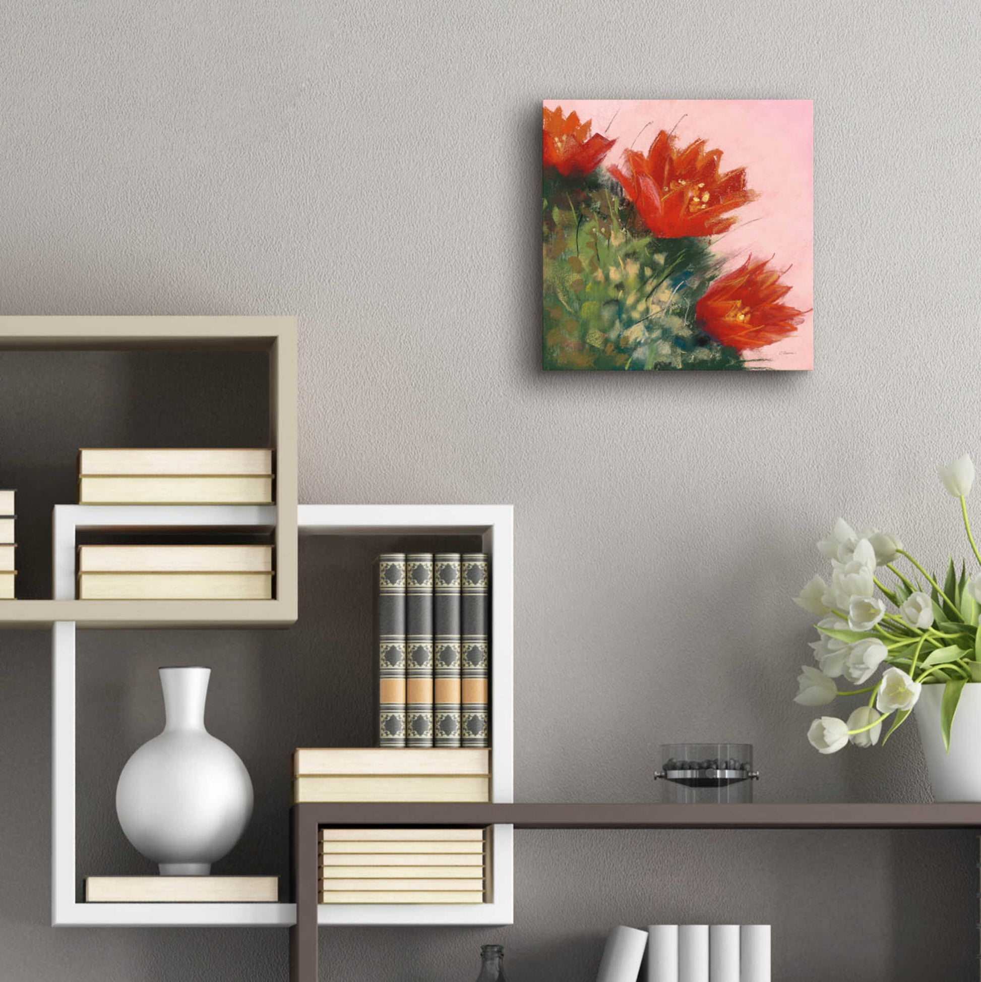 Epic Art 'Blooming Succulent IV' by Carol Rowan, Acrylic Glass Wall Art,12x12