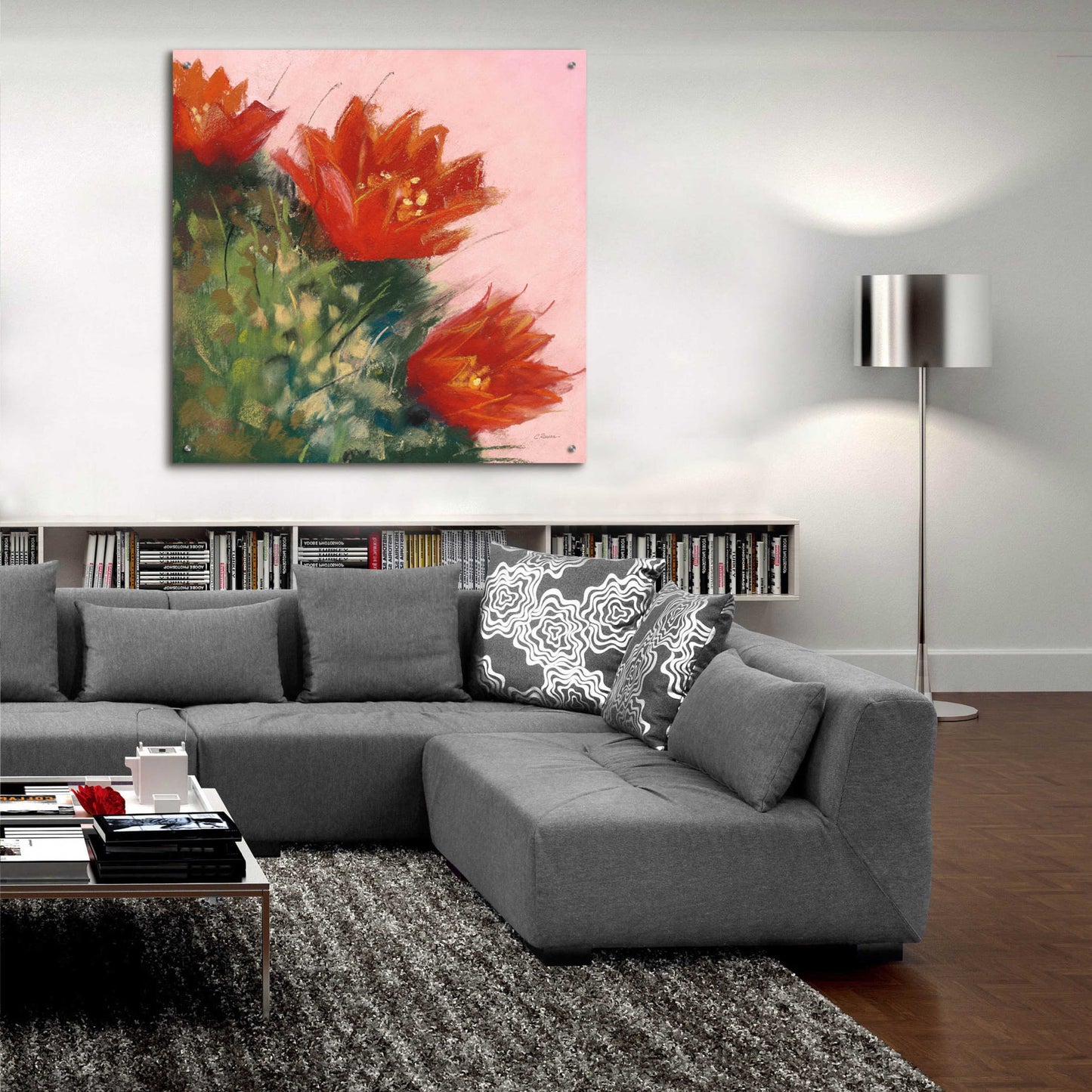 Epic Art 'Blooming Succulent IV' by Carol Rowan, Acrylic Glass Wall Art,36x36