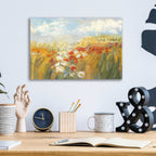 Poppies And Larkspur by Carol Rowan - 16x12 acrylic wall art in a room